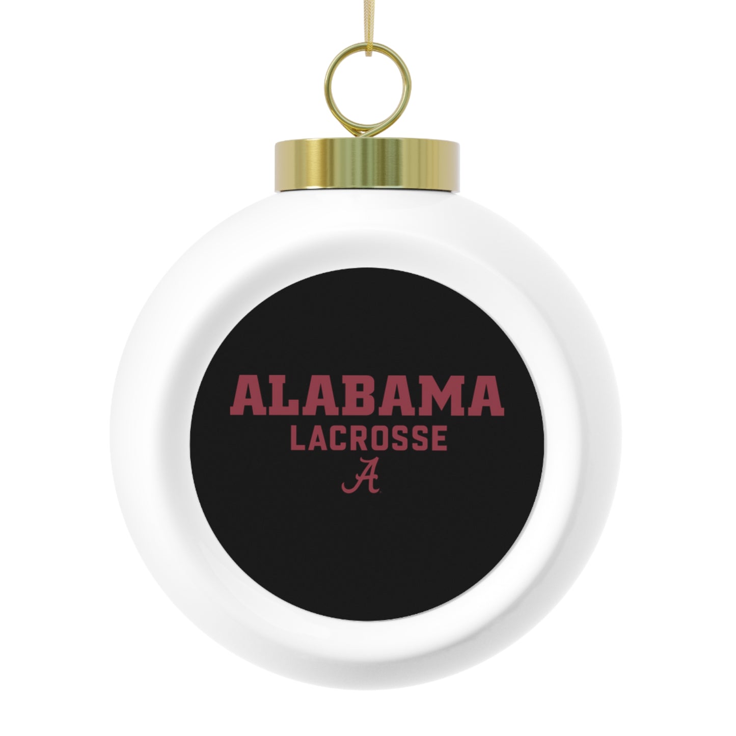 Alabama Lacrosse Club Christmas Ball Ornament