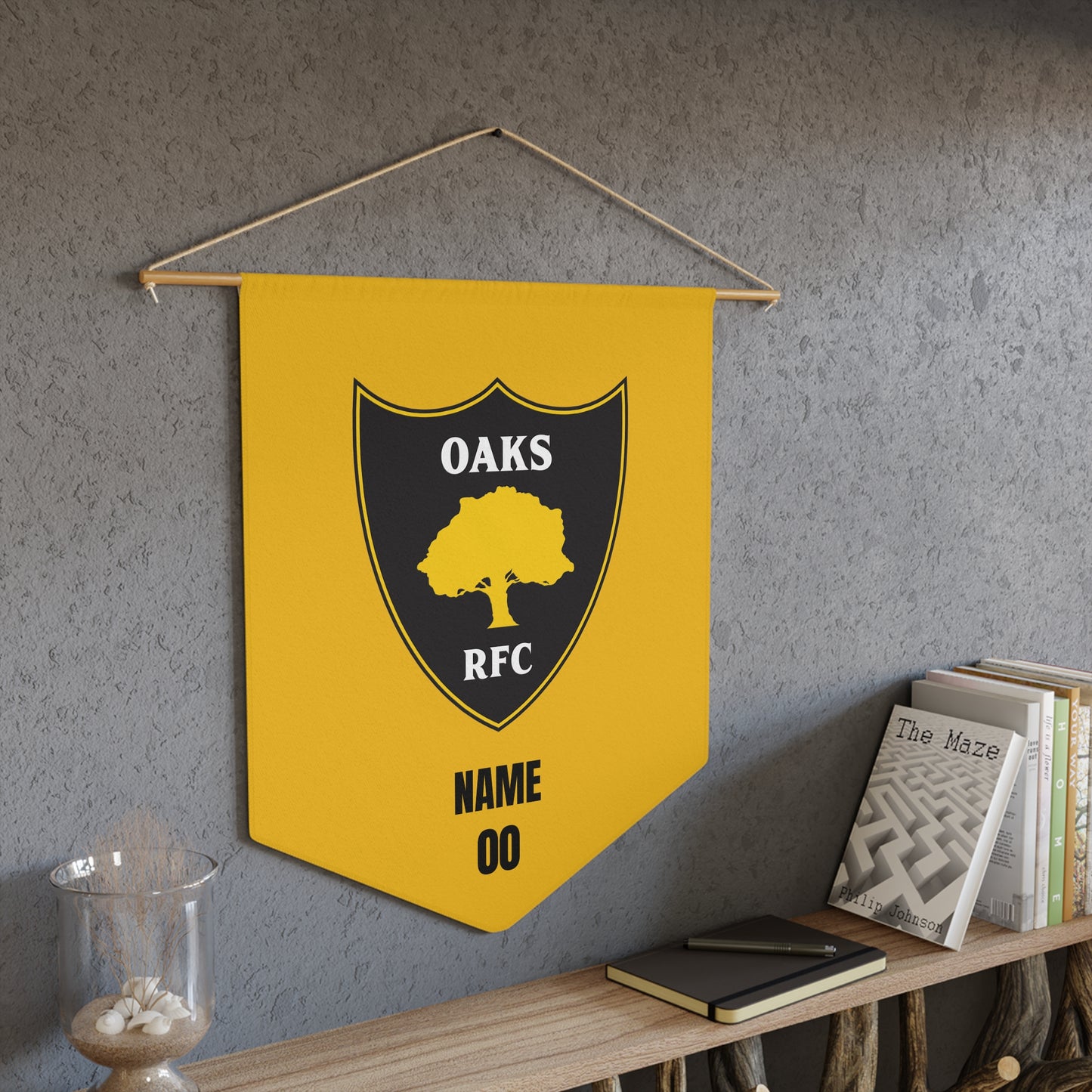Personalizable - Danville Oaks Rugby Pennant