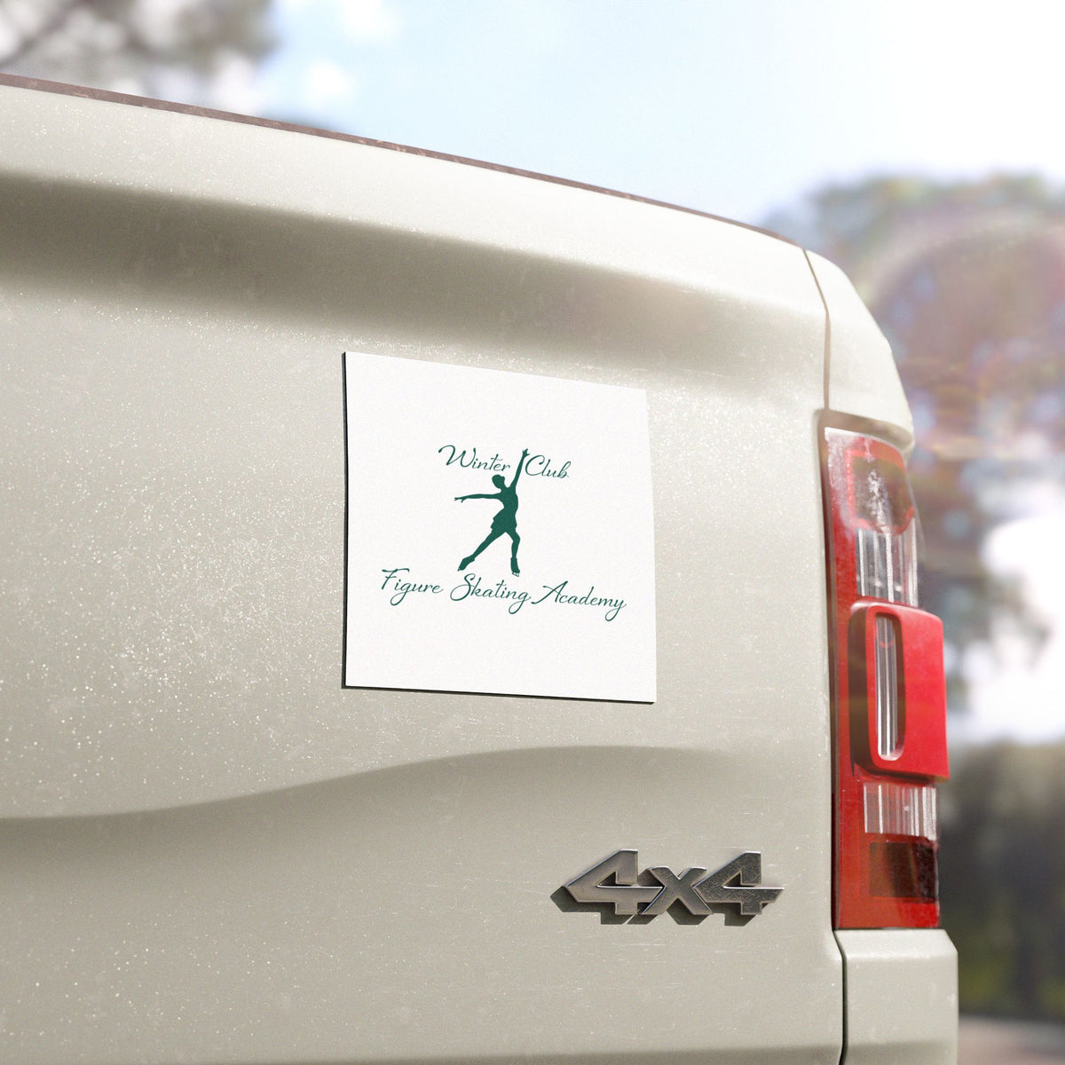 Winter Club Figure Skating Academy Car Magnet