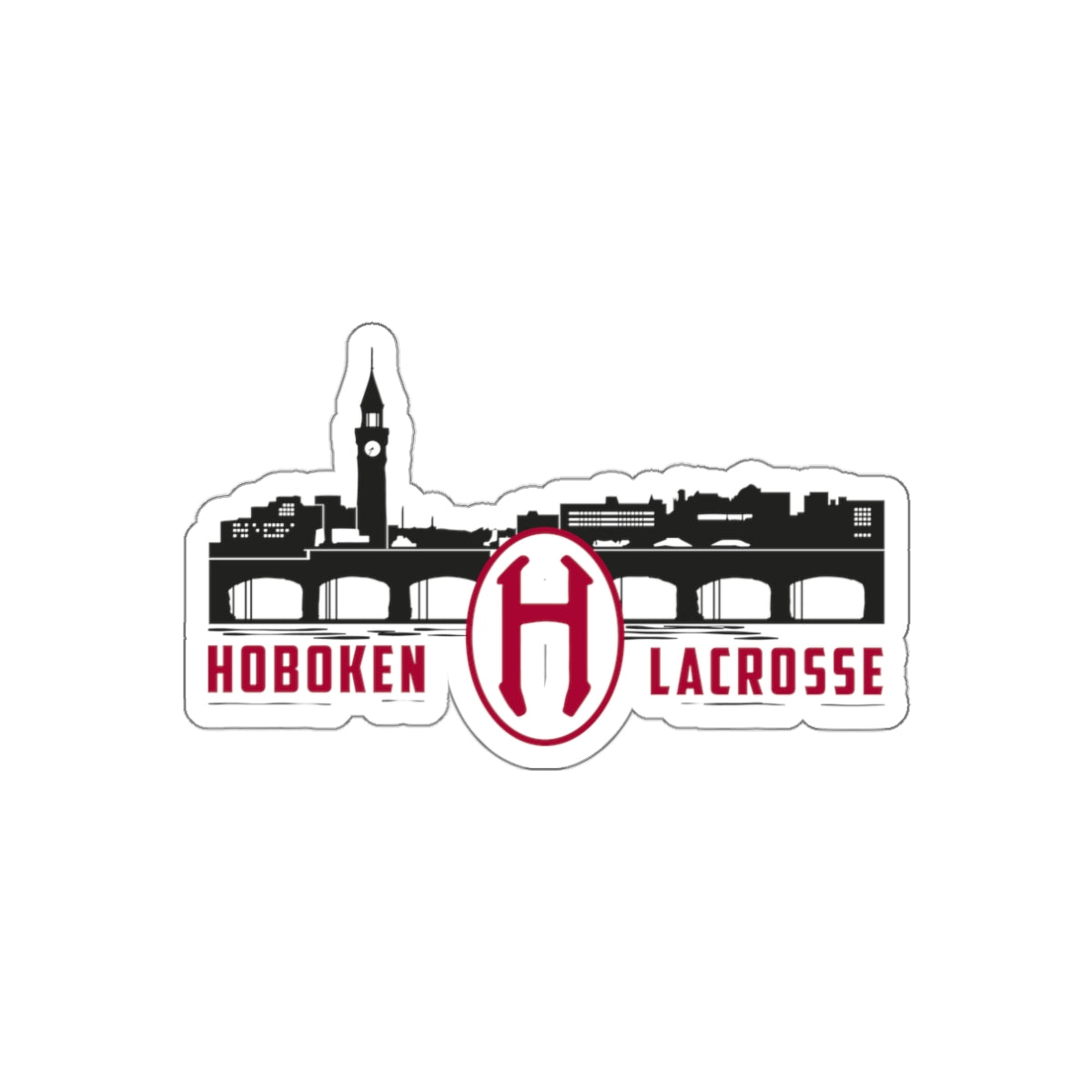 Hoboken Lacrosse Die-Cut Sticker