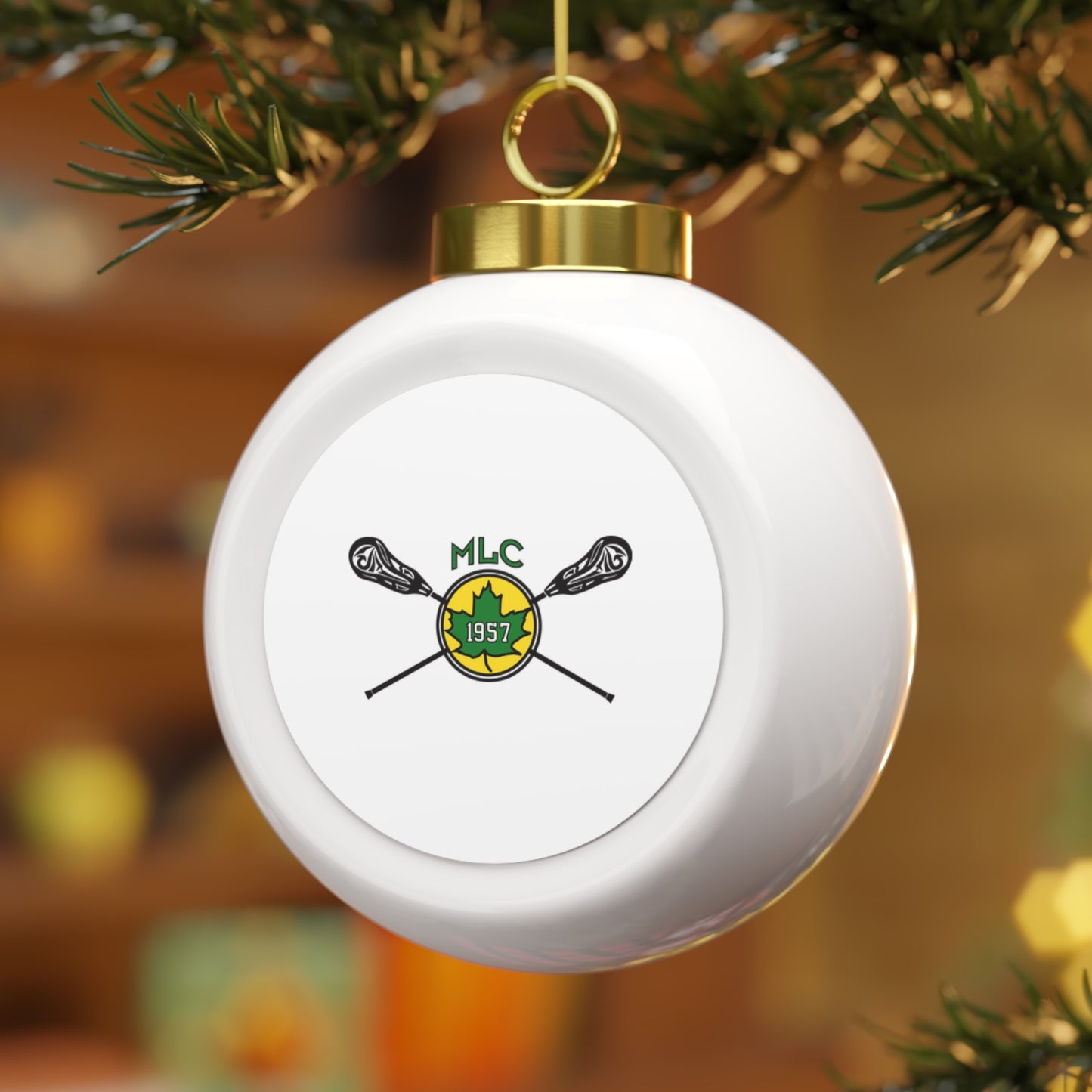 Maplewood Lacrosse Christmas Ball Ornament