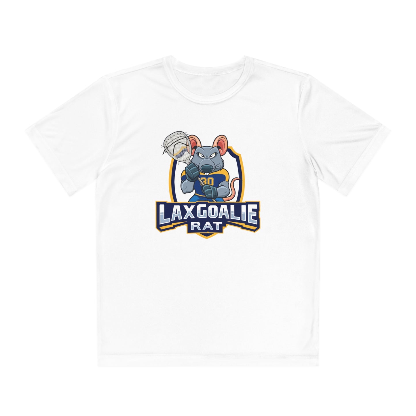 Youth Lax Goalie Rat Sports Sport-Tek Performance Tee