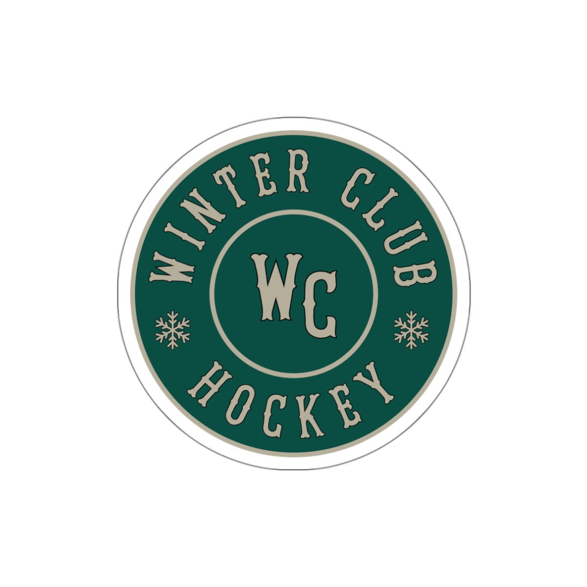 Winter Club Die-Cut Sticker