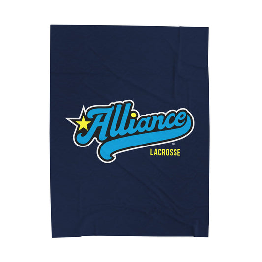 Alliance Lacrosse Velveteen Plush Blanket