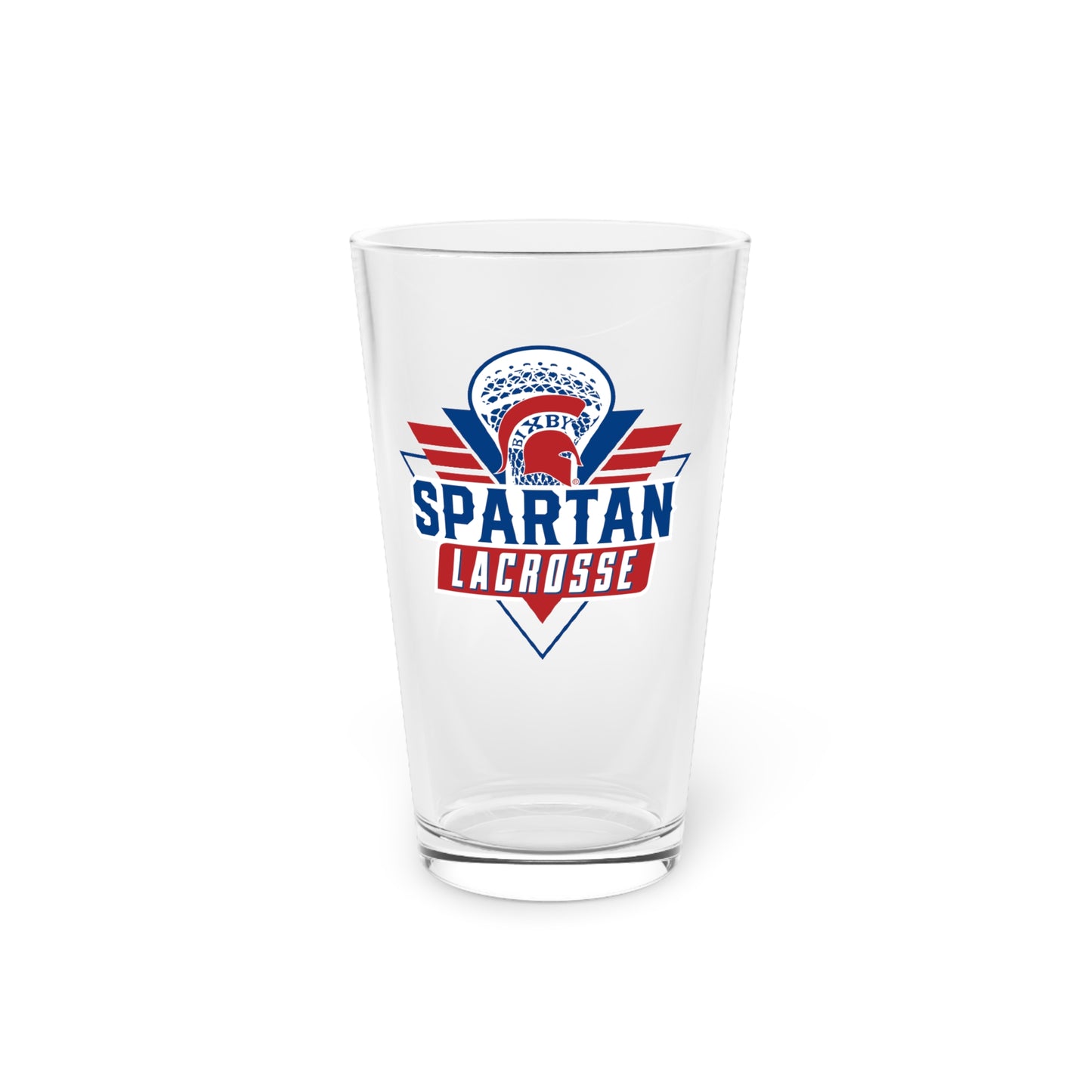 Bixby Spartan Lacrosse Pint Glass