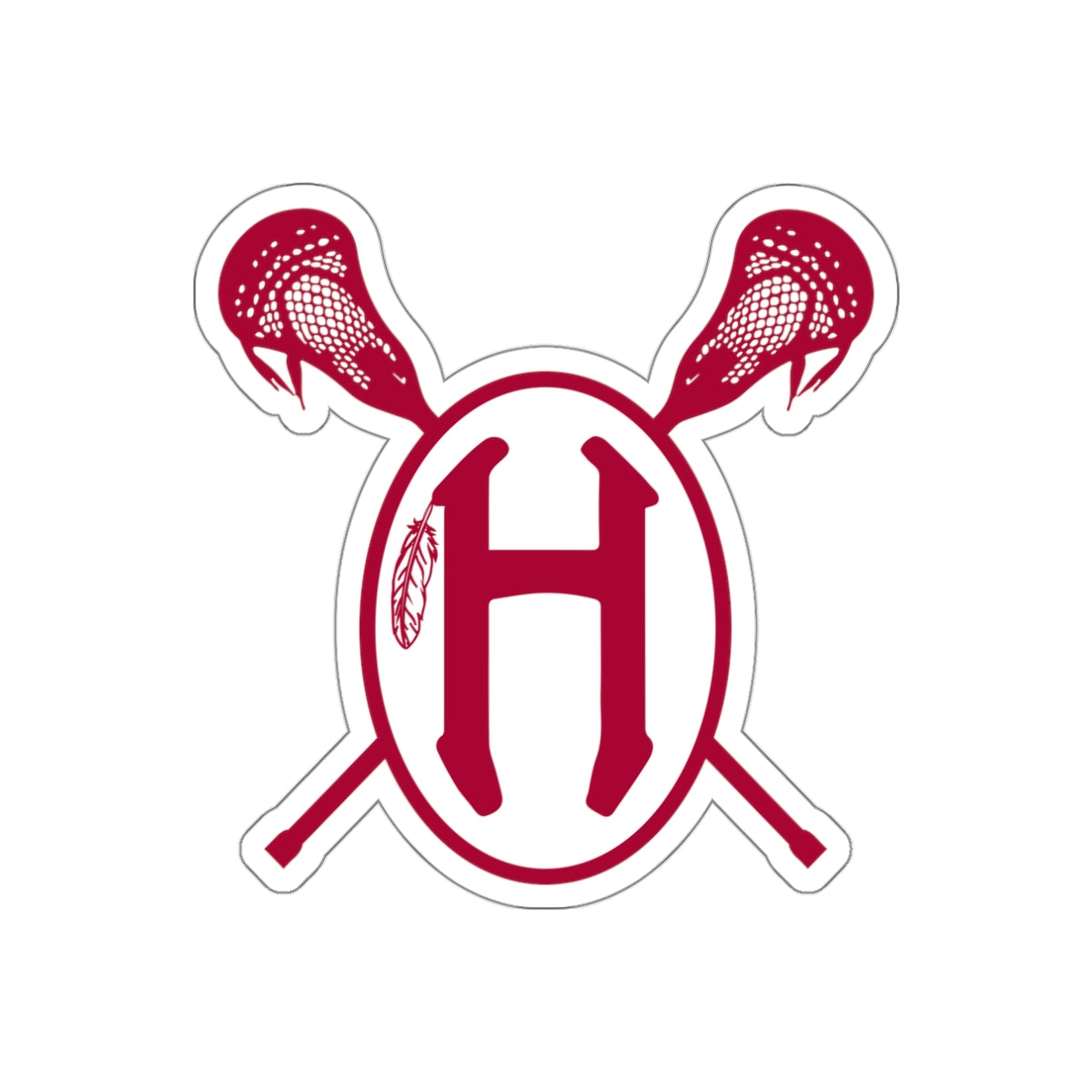Hoboken Lacrosse Die-Cut Sticker