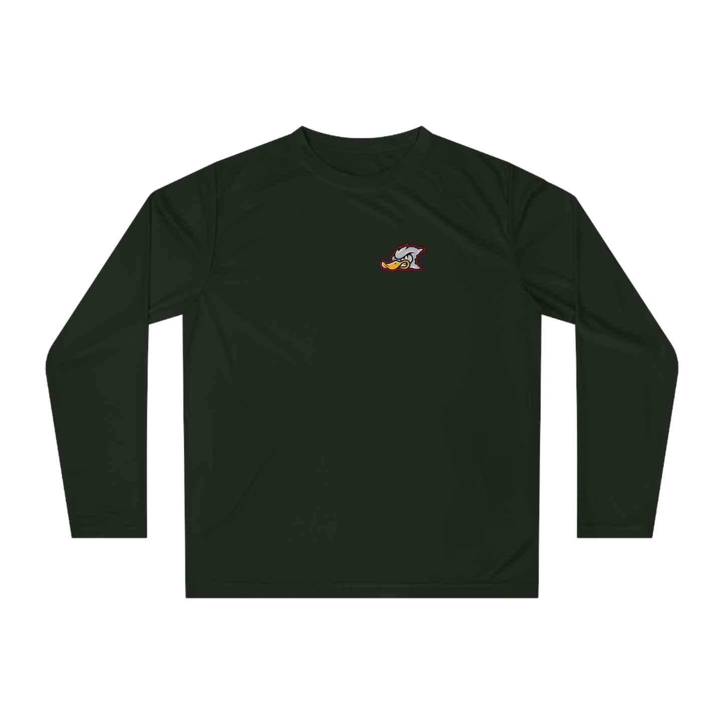 Adult Grey Duck Lacrosse Team 365 Performance Long Sleeve Shirt