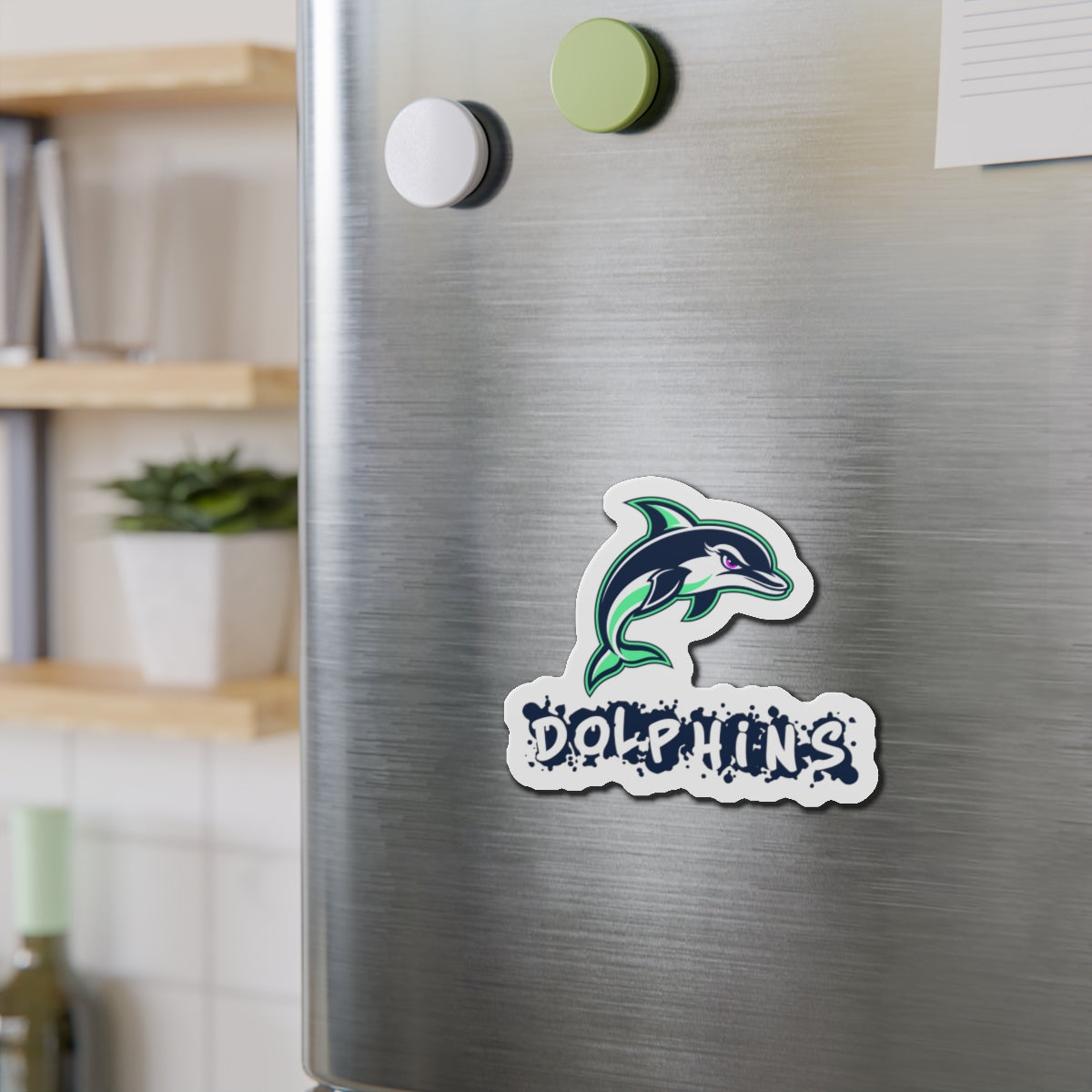 Dolphins Die-Cut Magnet