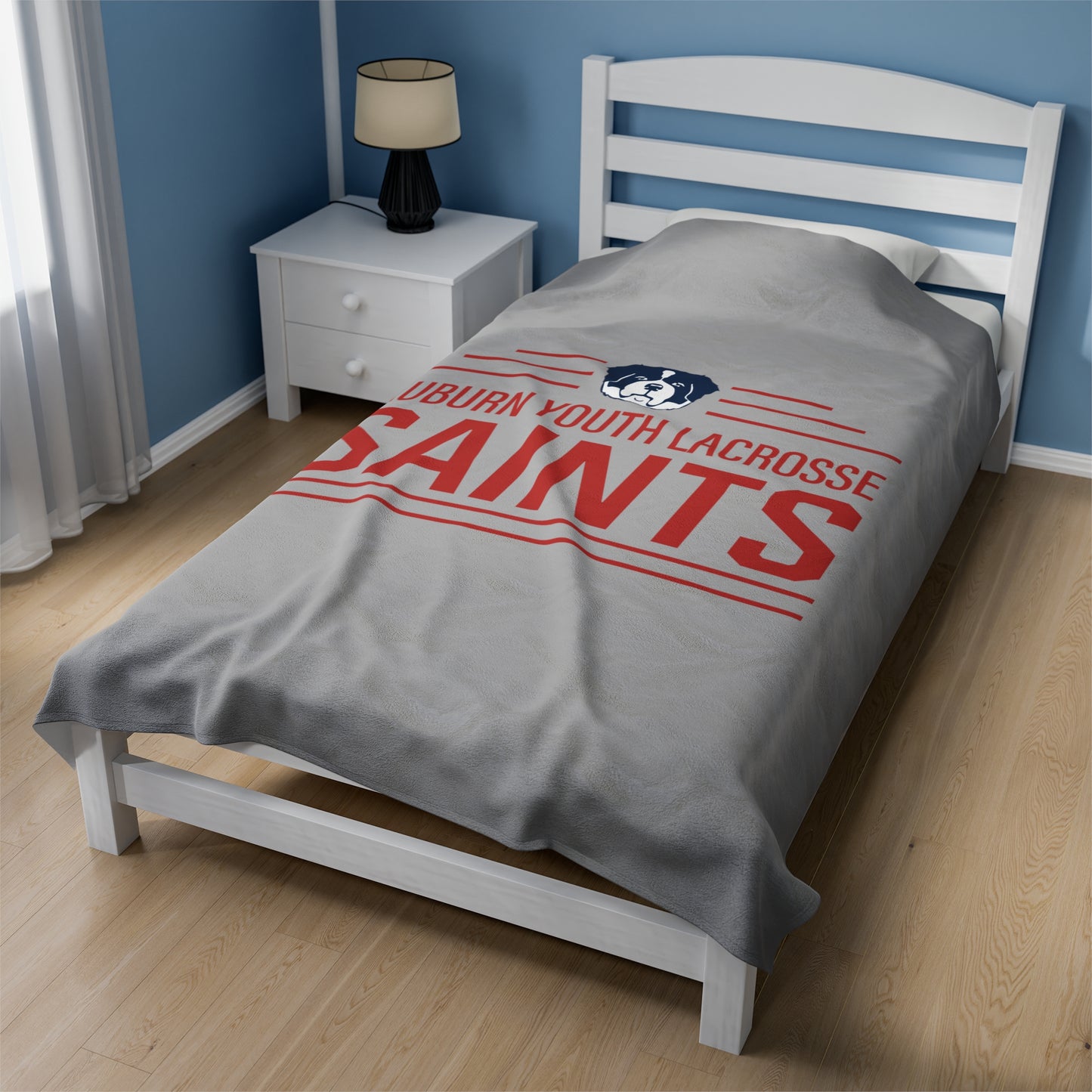 Auburn Youth Lacrosse Velveteen Plush Blanket (60 x 80)