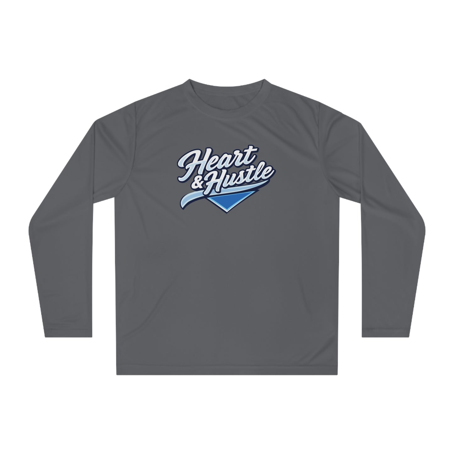 Adult Heart And Hustle Baseball Team 365 Performance Long Sleeve Shirt