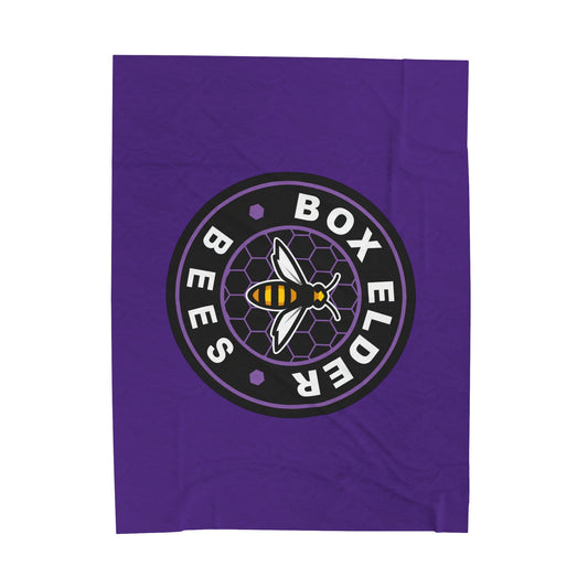 Box Elder Lacrosse Velveteen Plush Blanket