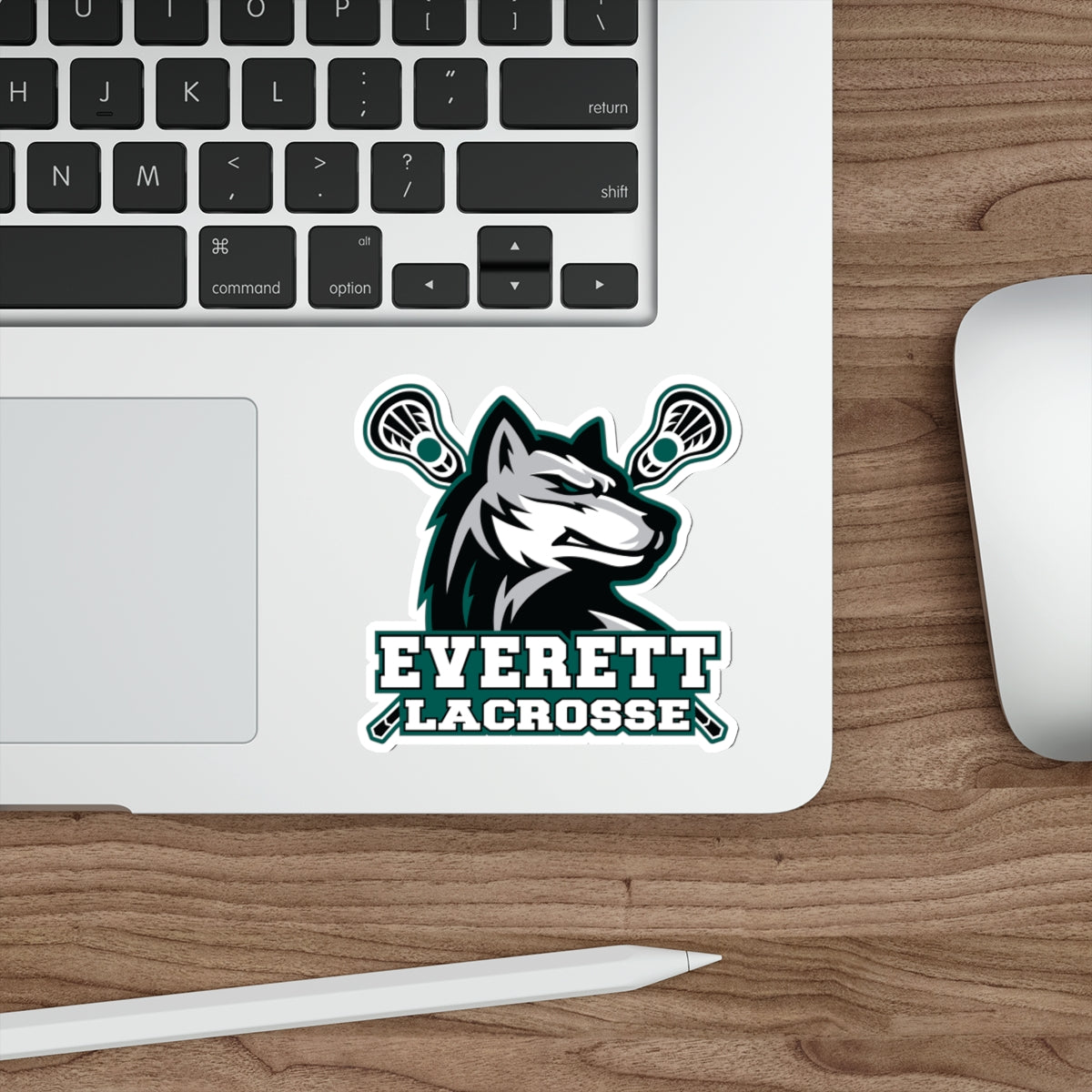 Everett Lacrosse Die Cut Stickers