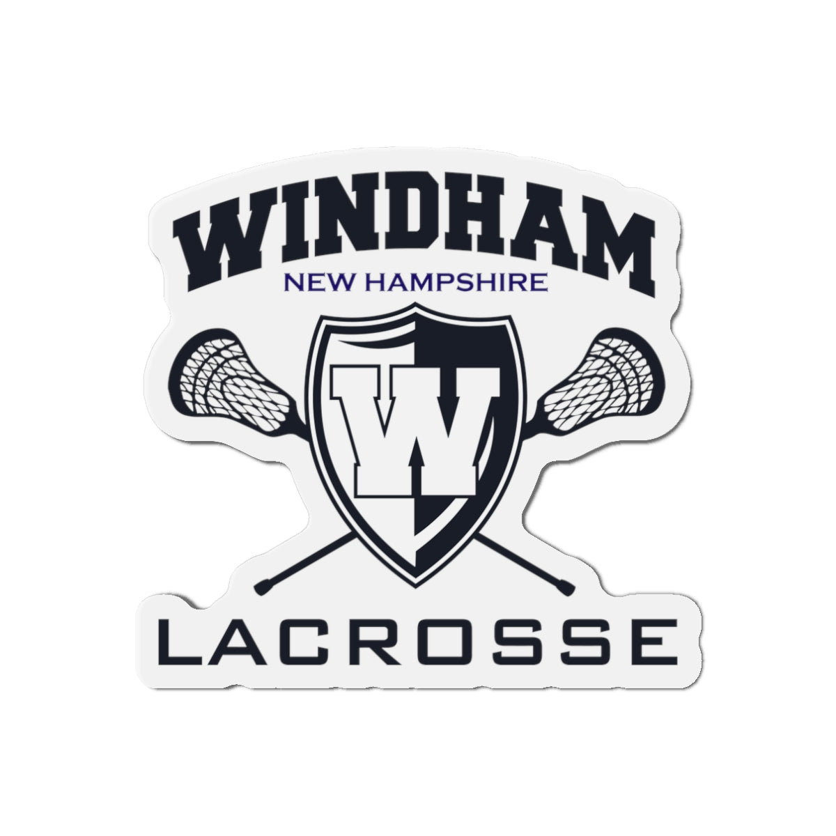 Windham Lacrosse Die-Cut Magnet