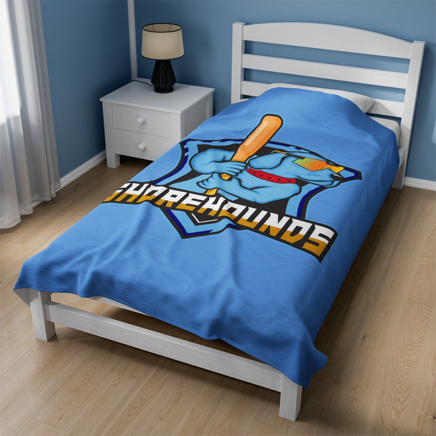 Shorehounds Softball Velveteen Plush Blanket