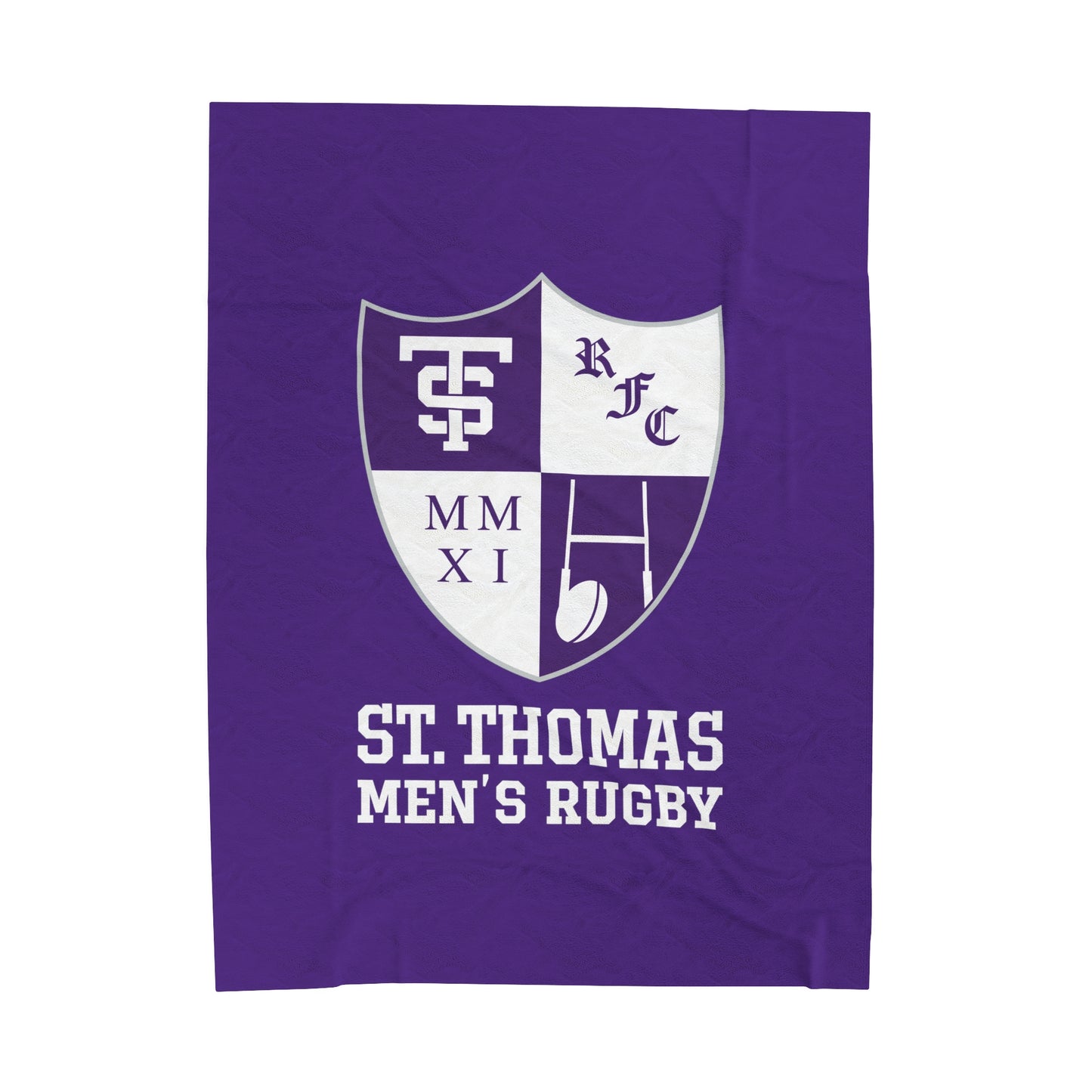 UST Rugby Velveteen Plush Blanket (60" x 80")