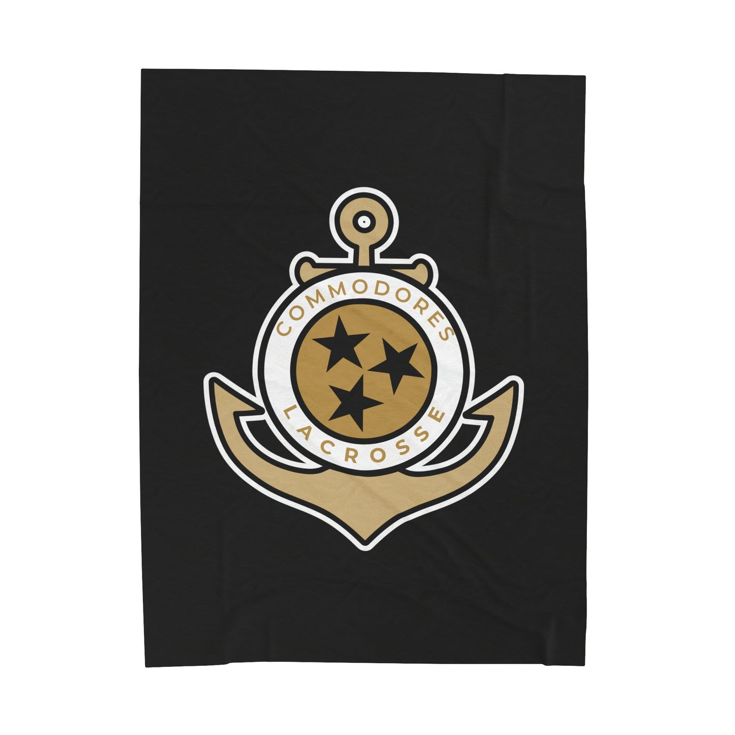 Commodores Lacrosse Club Velveteen Plush Blanket (60" x 80")