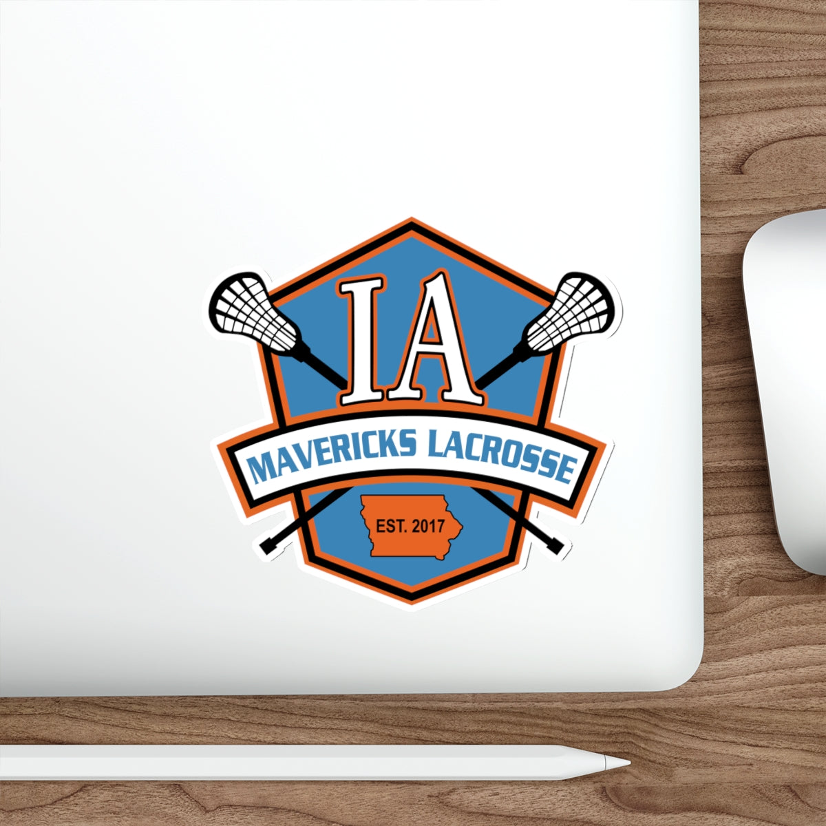Iowa Mavericks Die Cut Stickers