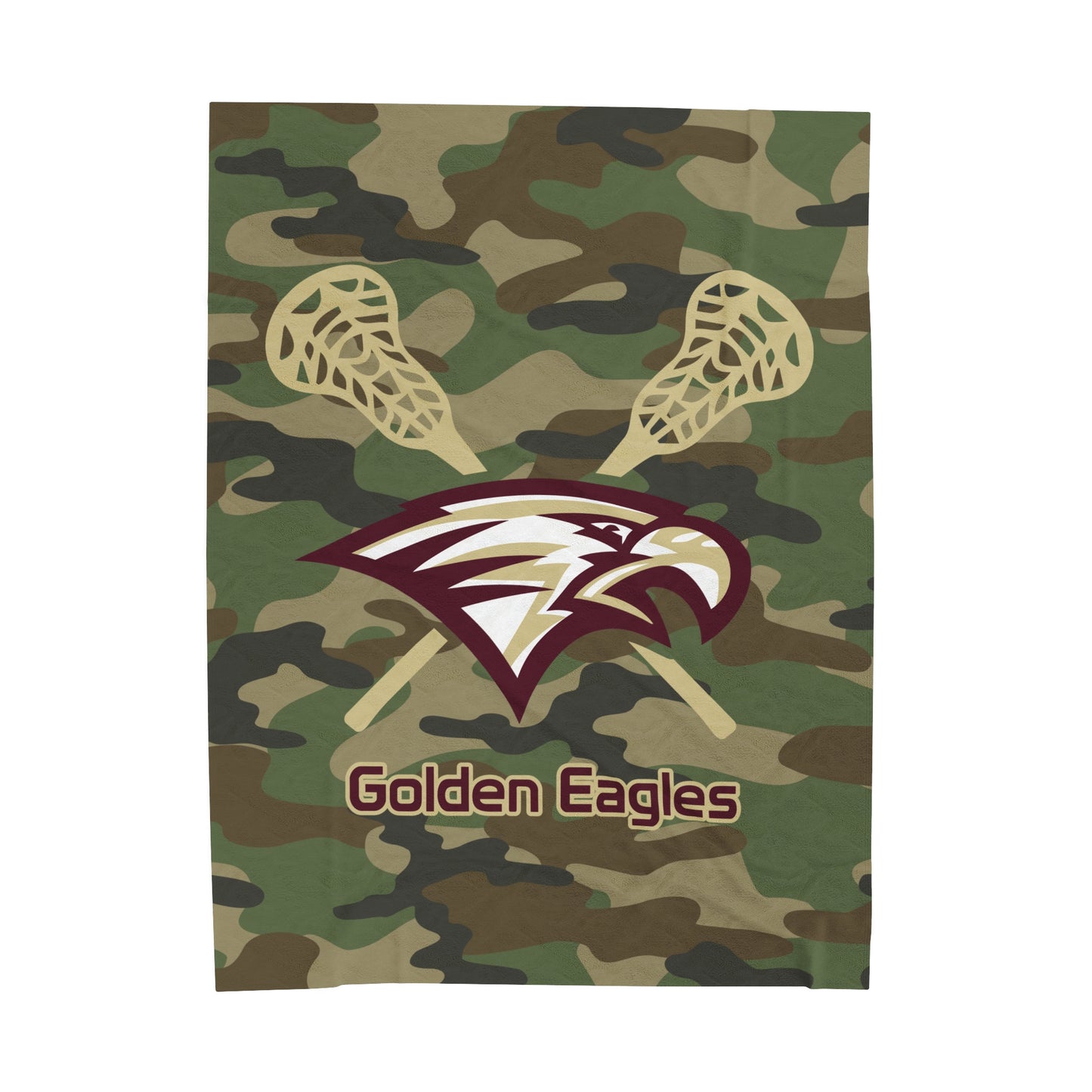 Maple Mountain Youth Lacrosse Velveteen Plush Blanket
