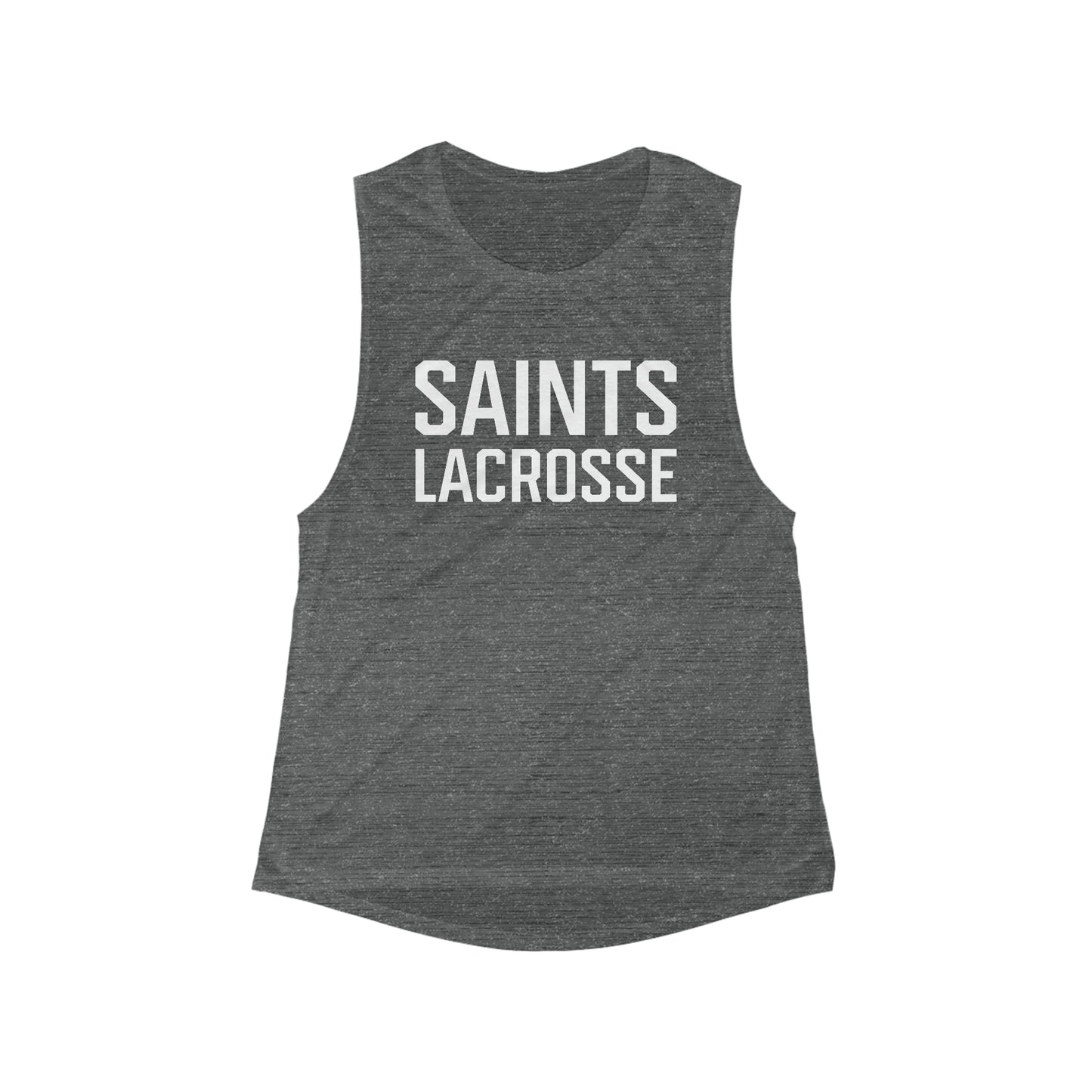 Women's Auburn Youth Lacrosse Bella + Canvas Flowy Scoop Muscle Tank