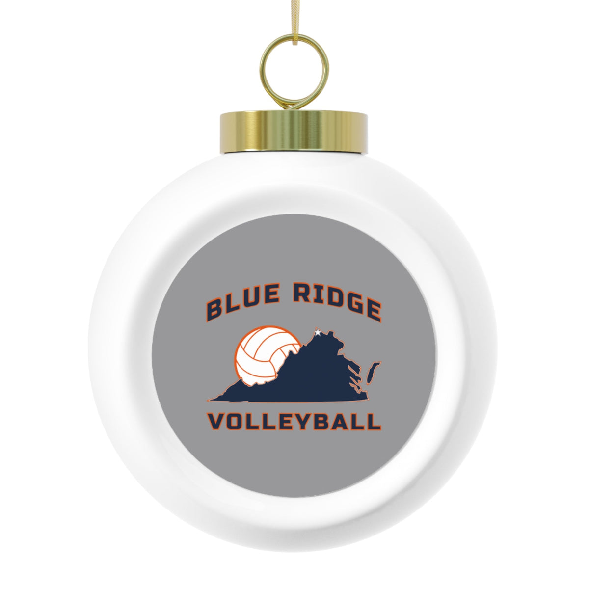 Blue Ridge Volleyball Christmas Ball Ornament