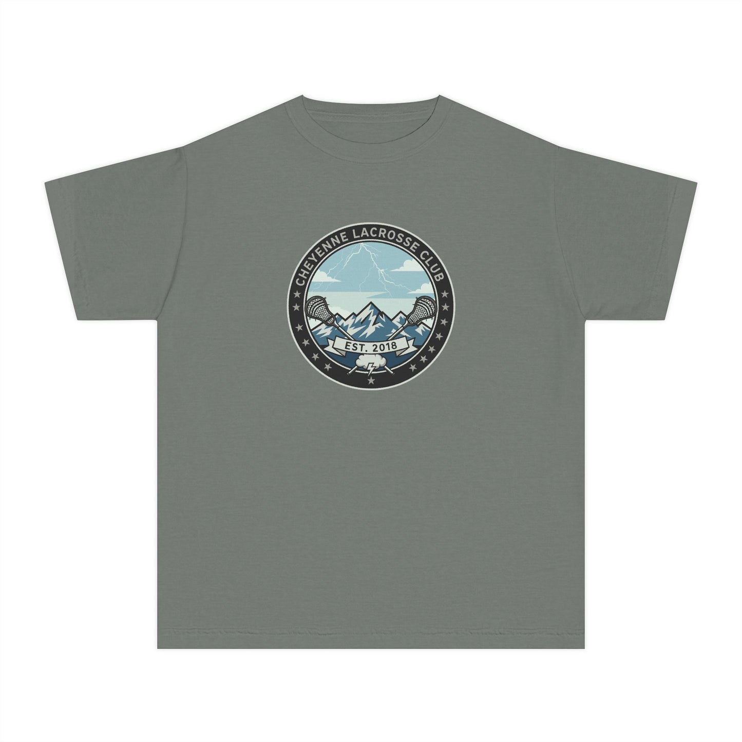 Youth Cheyenne Lacrosse Comfort Colors Garment Dyed T-Shirt