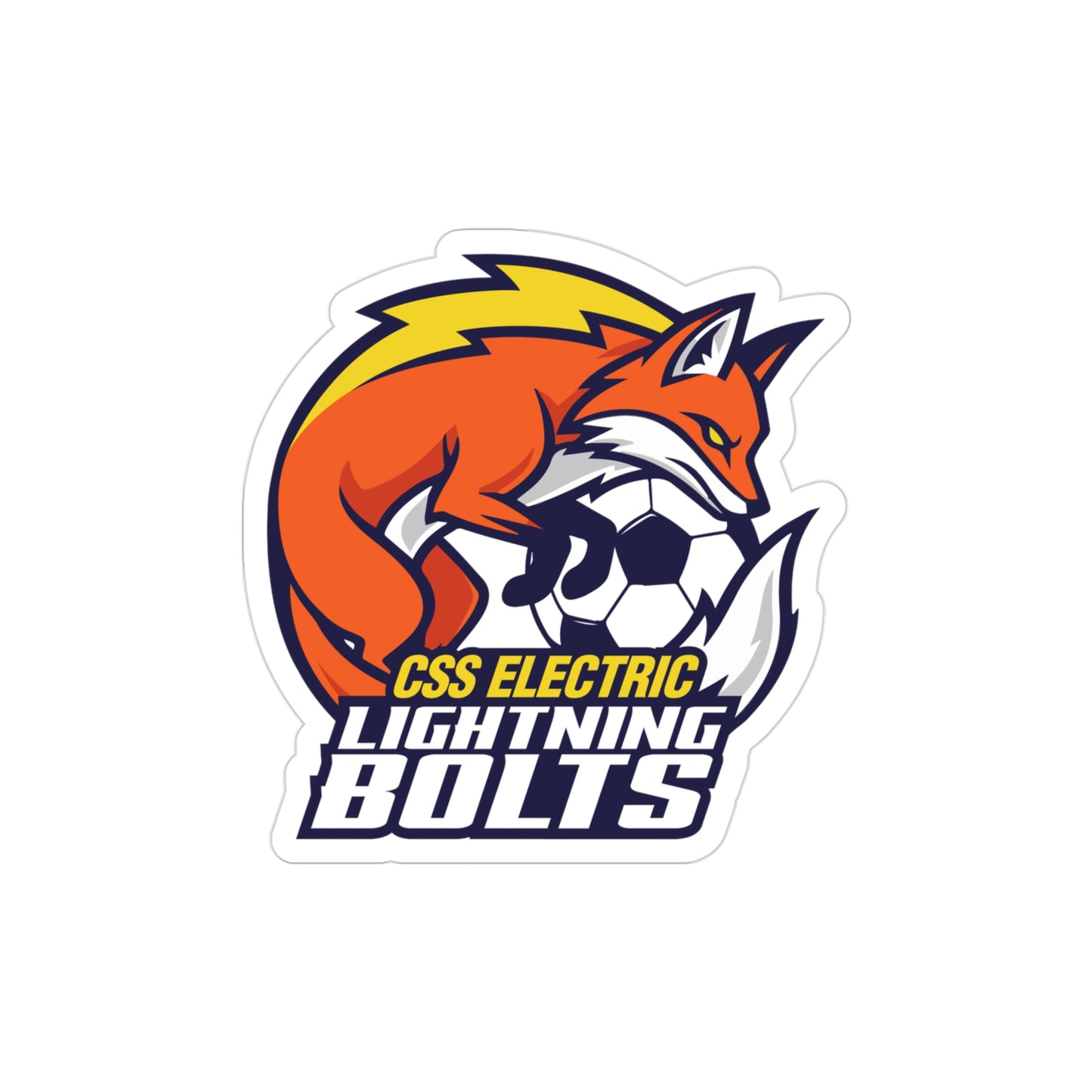 Lightning Bolts Die-Cut Outdoor Sticker