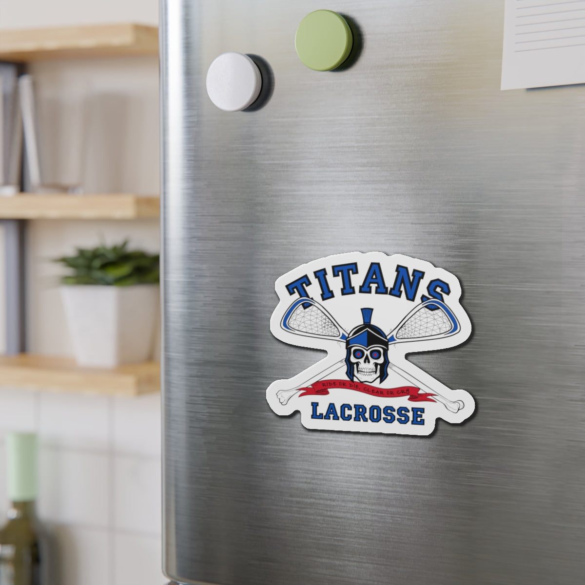 SW Titans Lacrosse Die-Cut Magnet