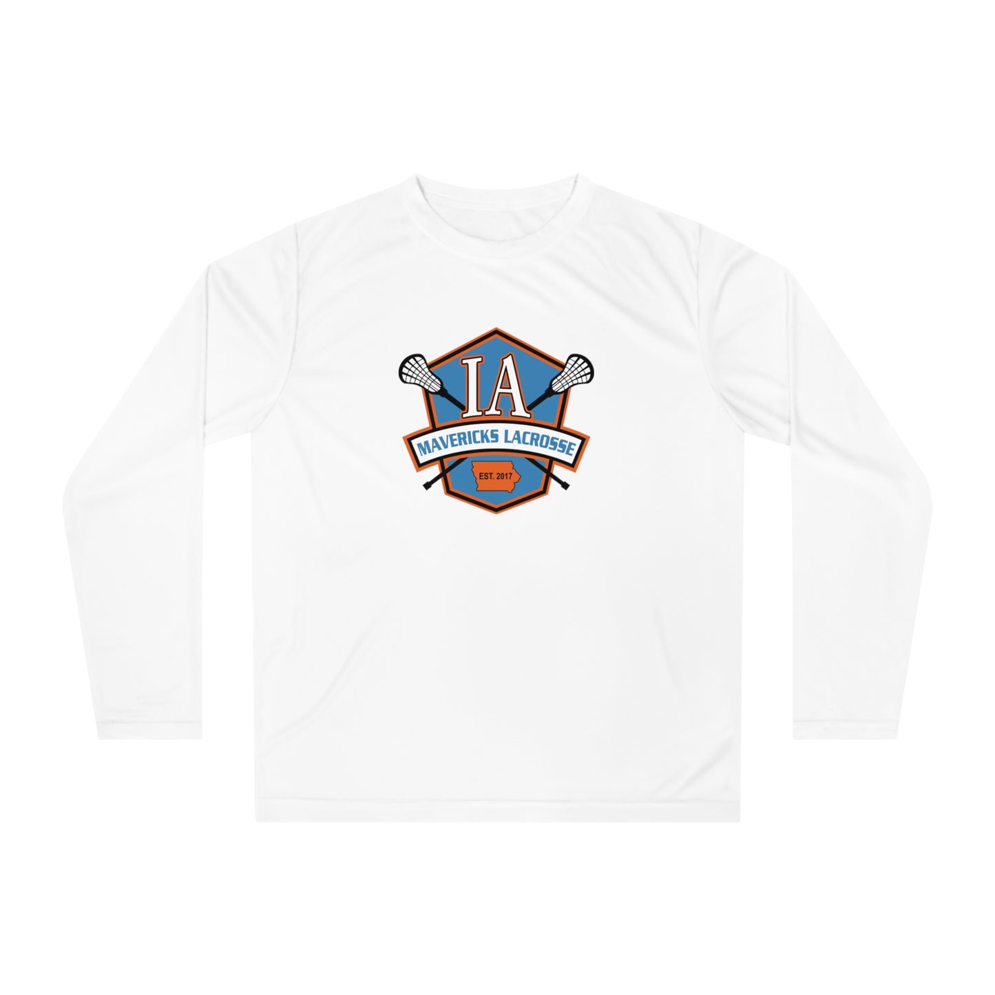 Adult Iowa Mavericks Team 365 Performance Long Sleeve Shirt