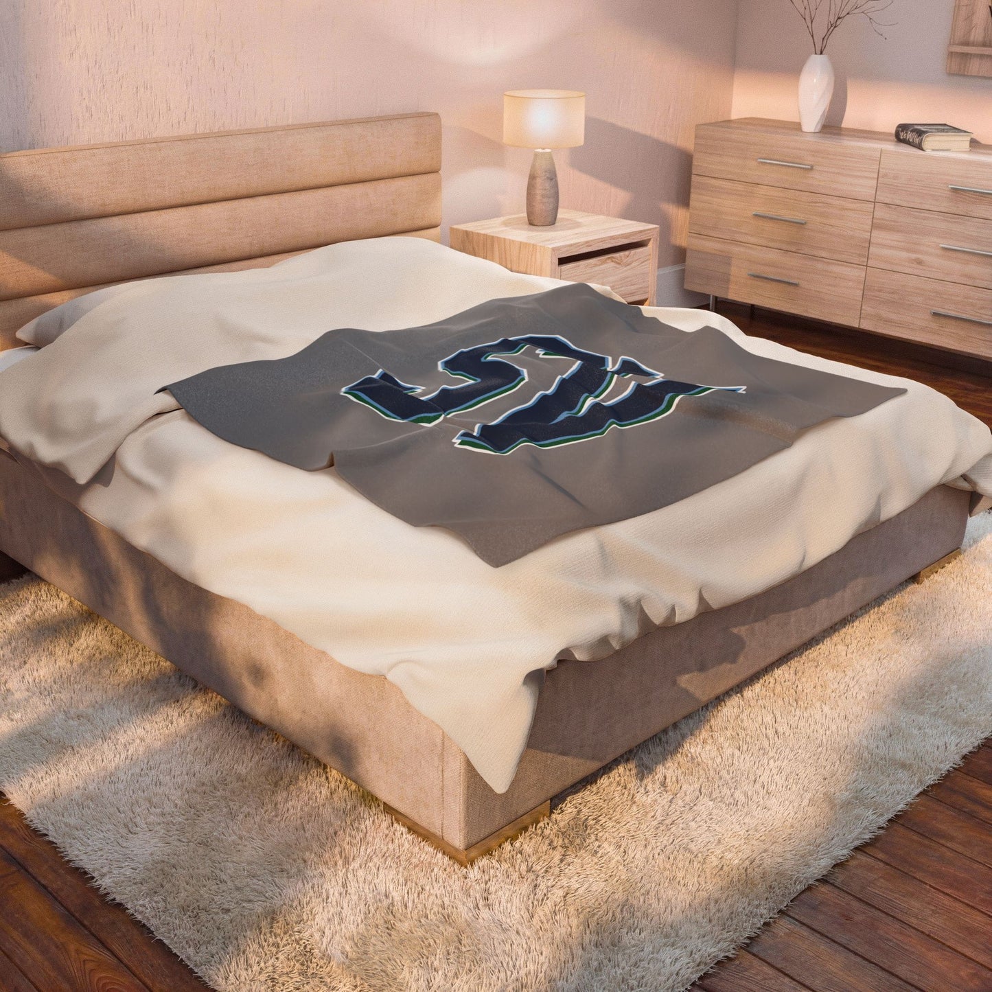 Sun Valley Lacrosse Velveteen Plush Blanket