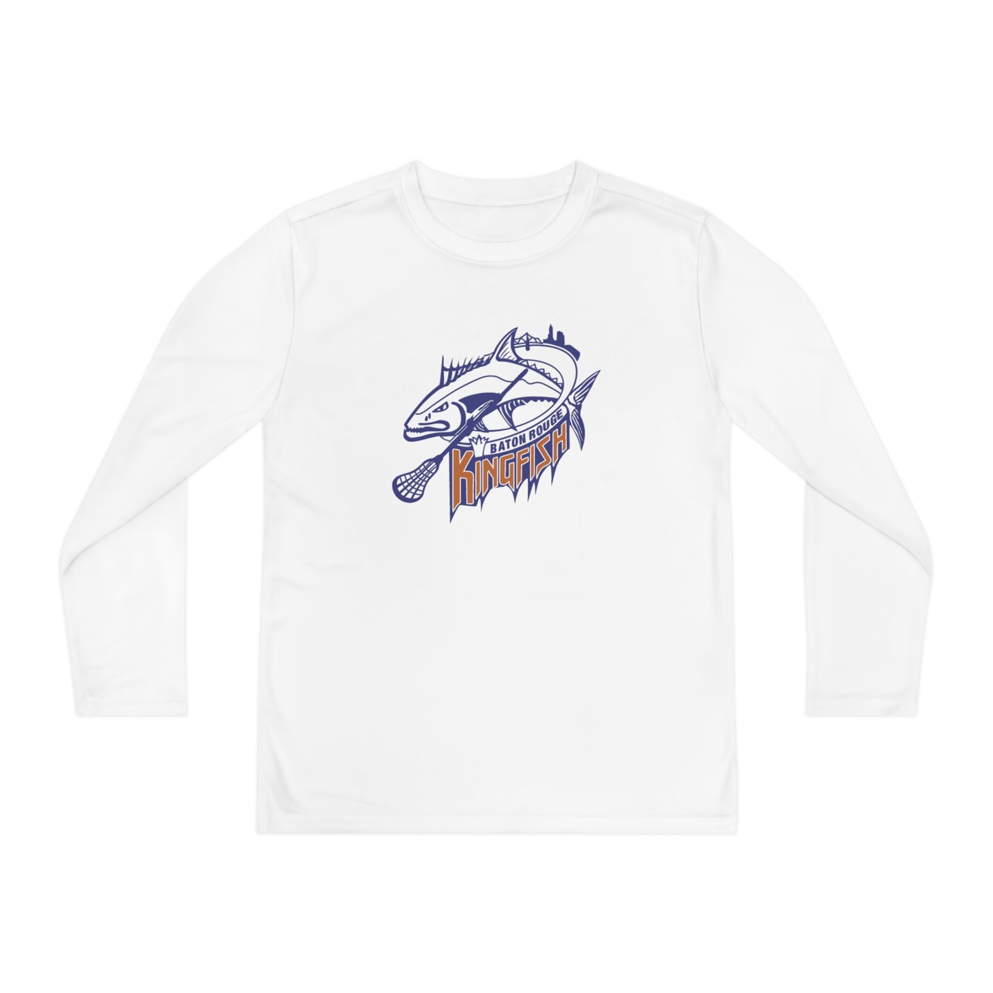 Youth Kingfish Lacrosse Sport-Tek Performance Long Sleeve Shirt