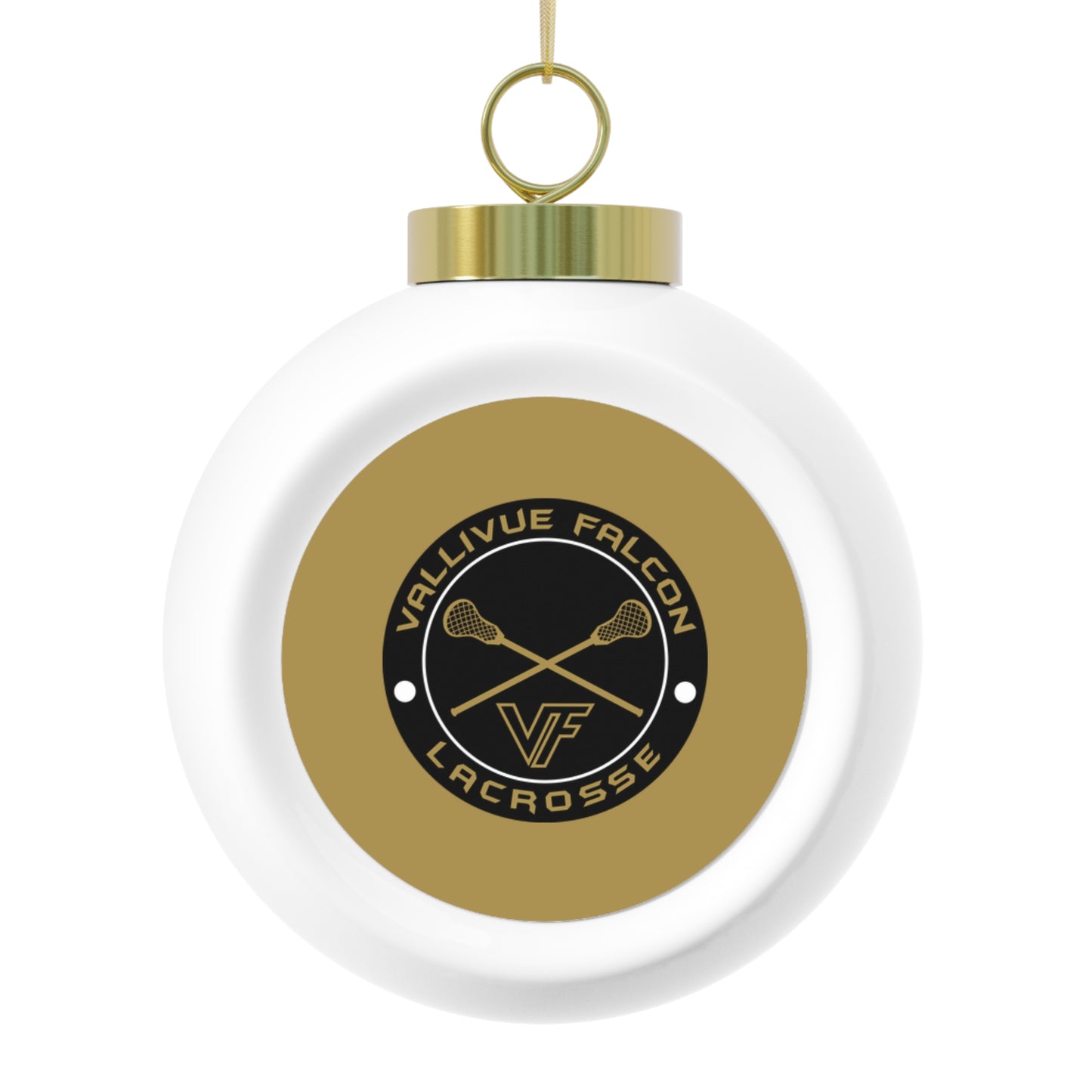 Vallivue Lacrosse Christmas Ball Ornament