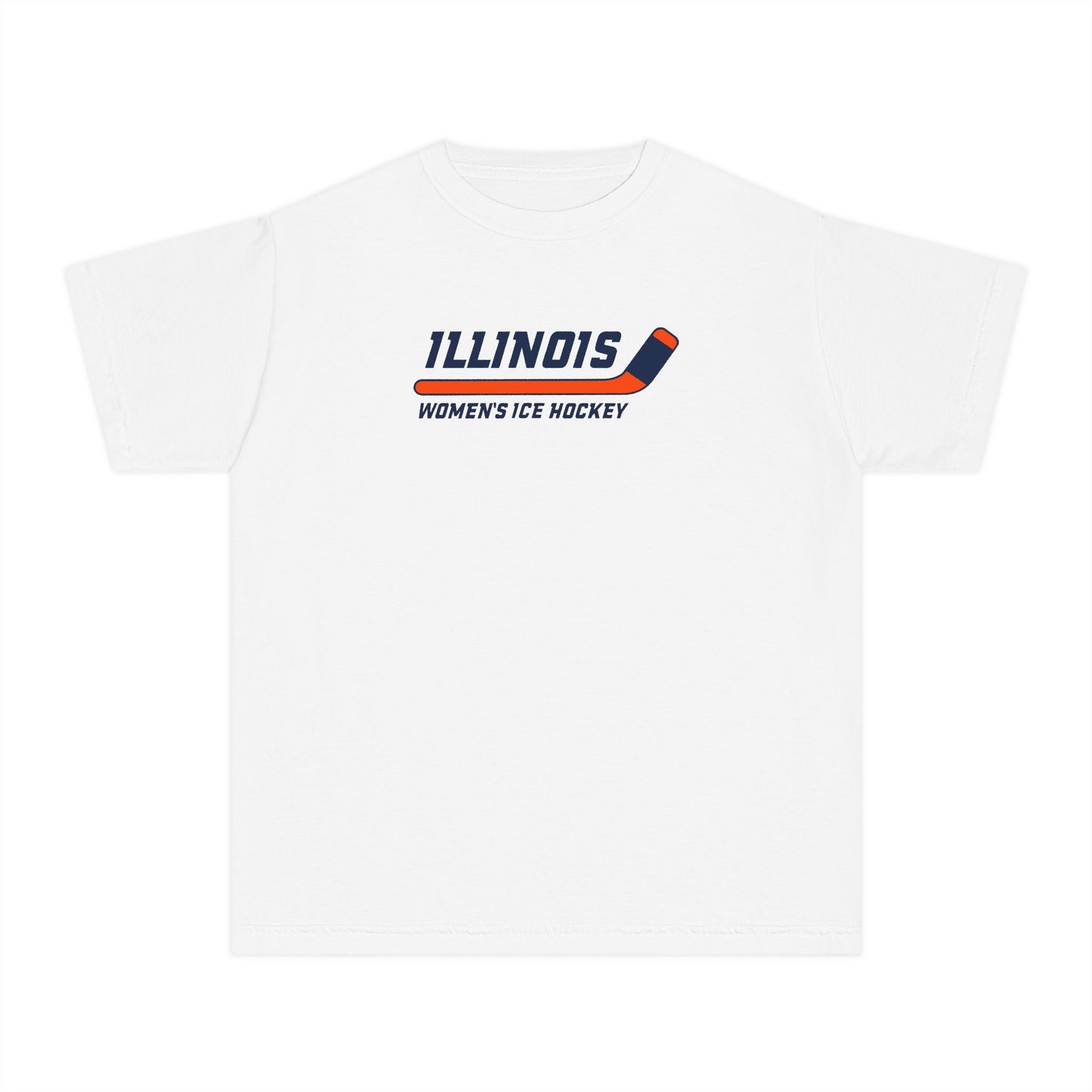Youth Illinois HockeyComfort Colors Garment Dyed T-Shirt