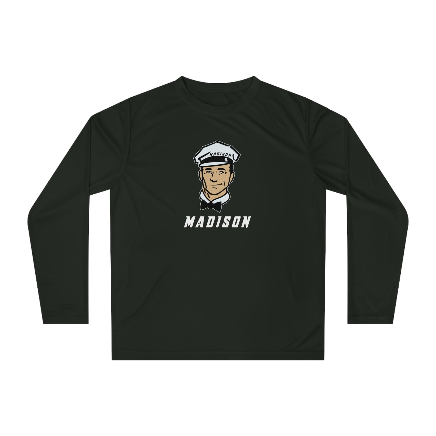 Adult Madison Milkmen Team 365 Performance Long Sleeve Shirt