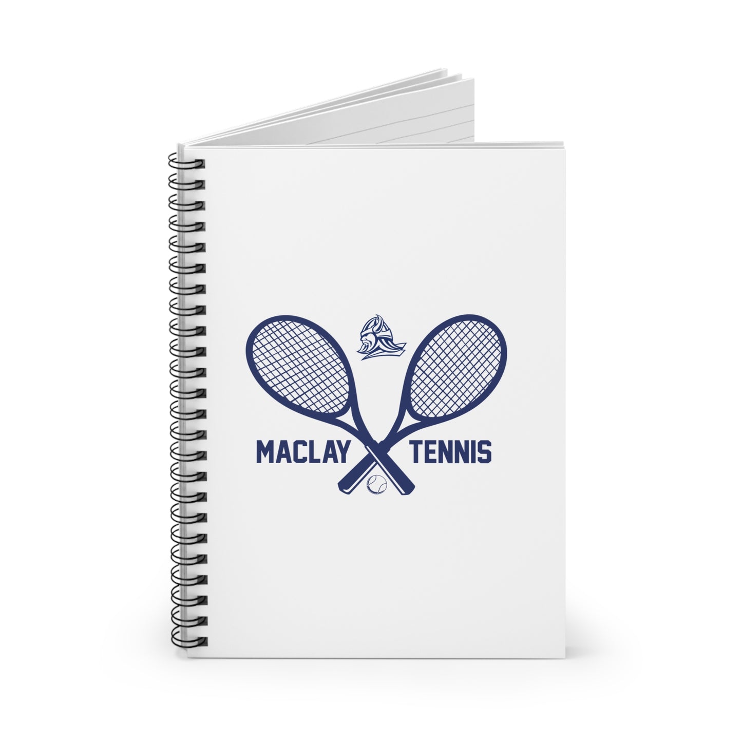 Maclay Tennis Spiral Notebook - Ruled Line (8" x 6")