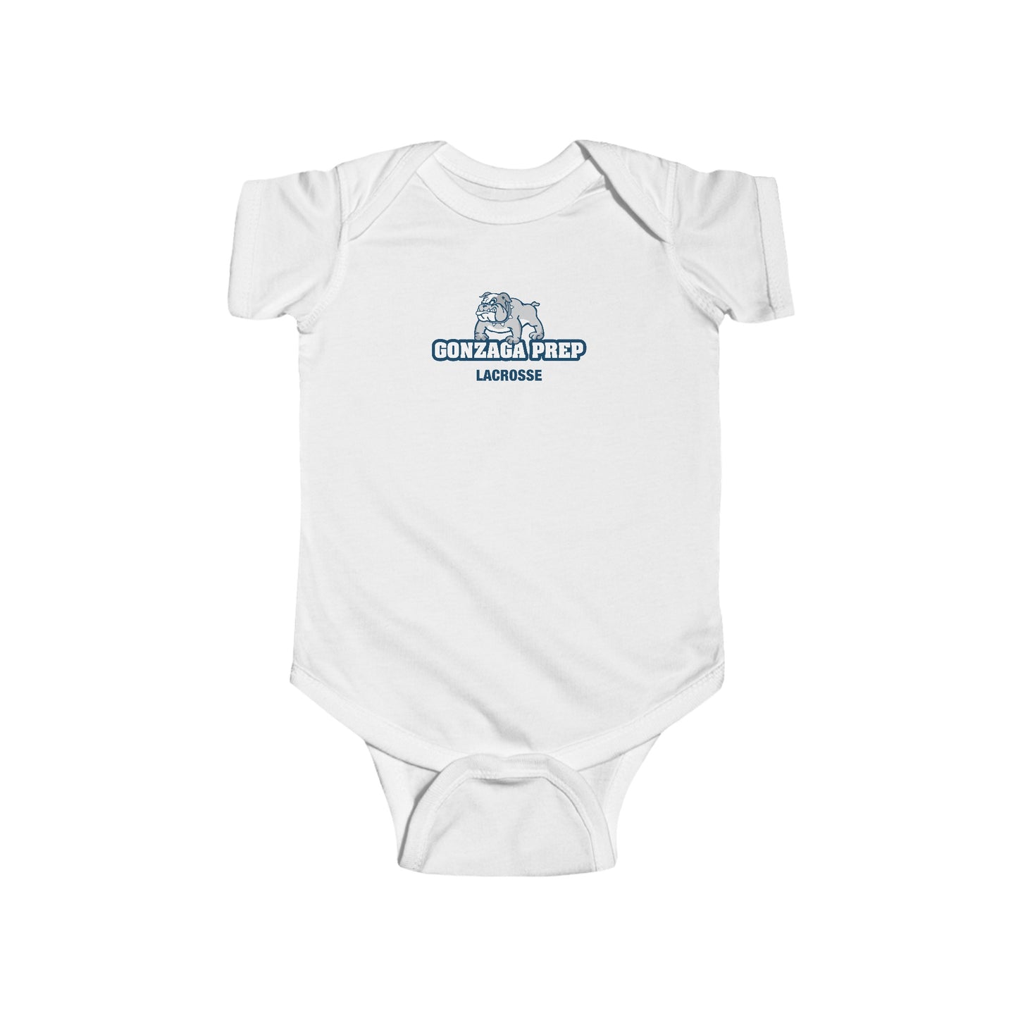 Infant Gonzaga Prep Lacrosse Rabbit Skins Onesie