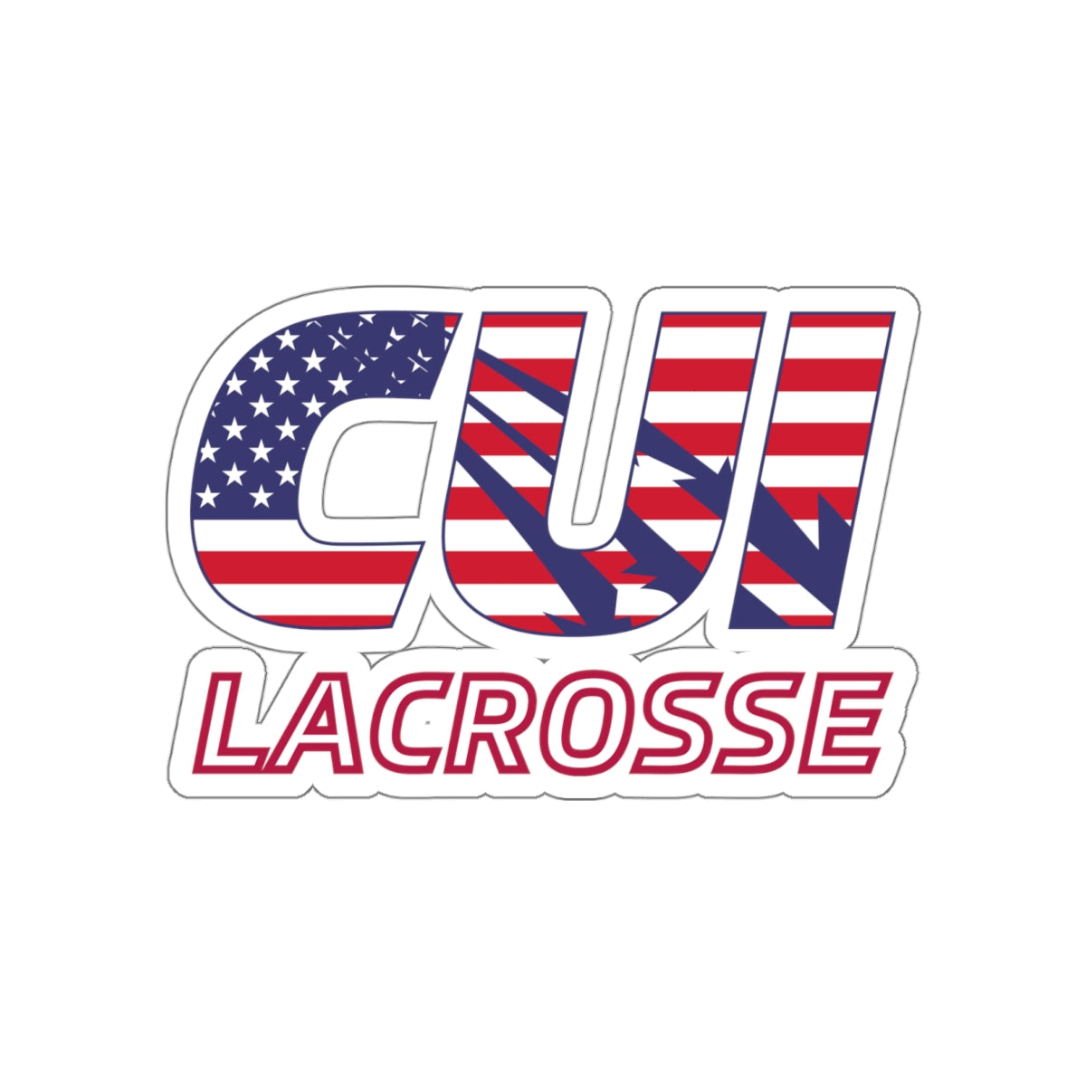 CUI Lacrosse Die-Cut Stickers