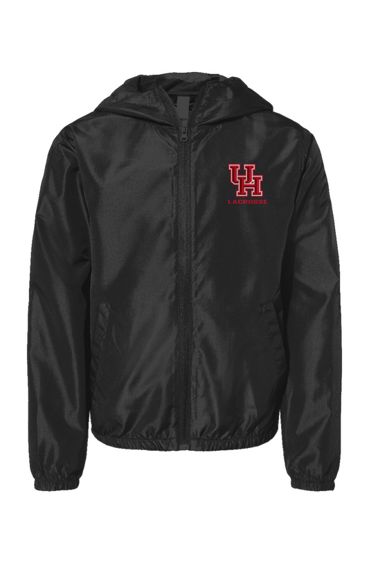 Youth UH Club Lacrosse Lightweight Full-Zip Windbreaker