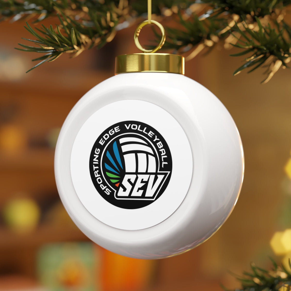 Sporting Edge Volleyball  Christmas Ball Ornament