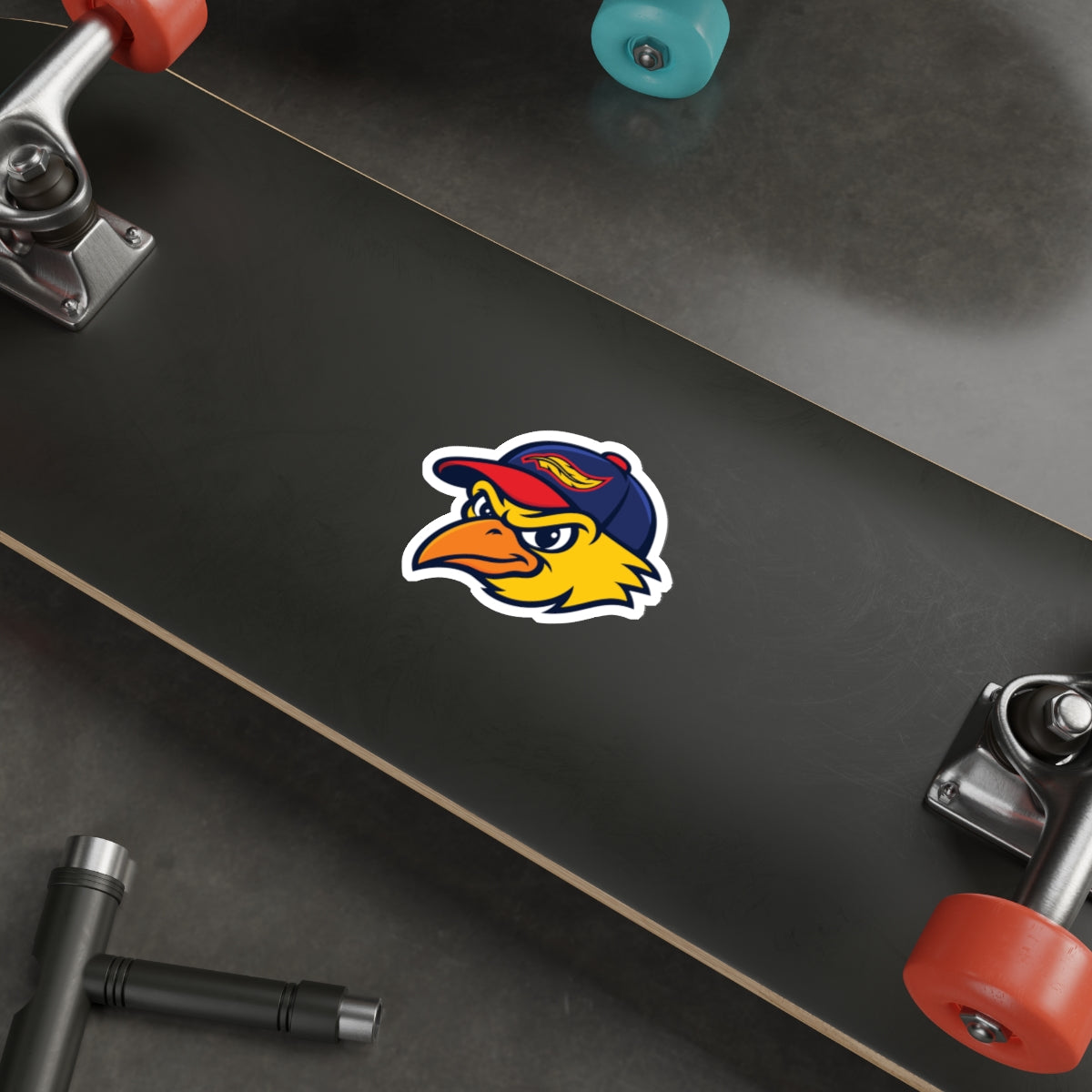 Mudhens Baseball Die Cut Stickers