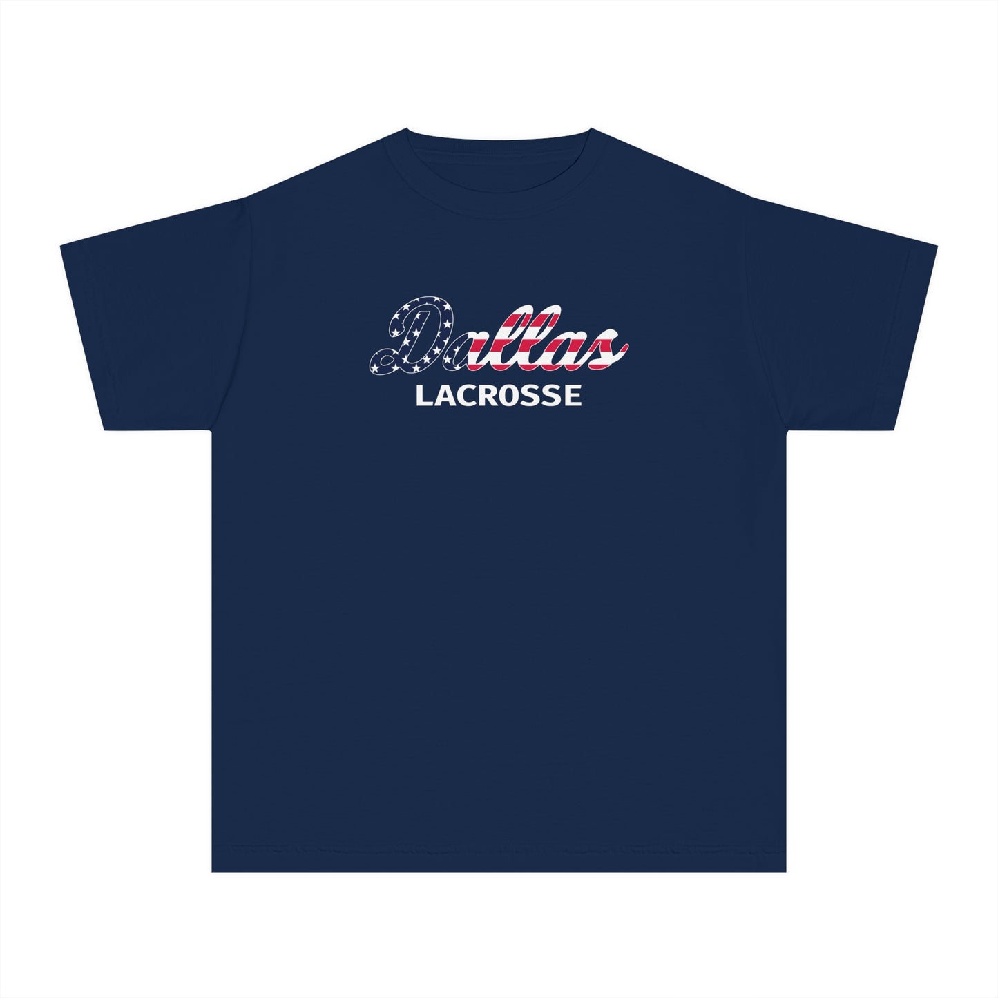 Youth SMU Lacrosse Garment Dyed T-Shirt