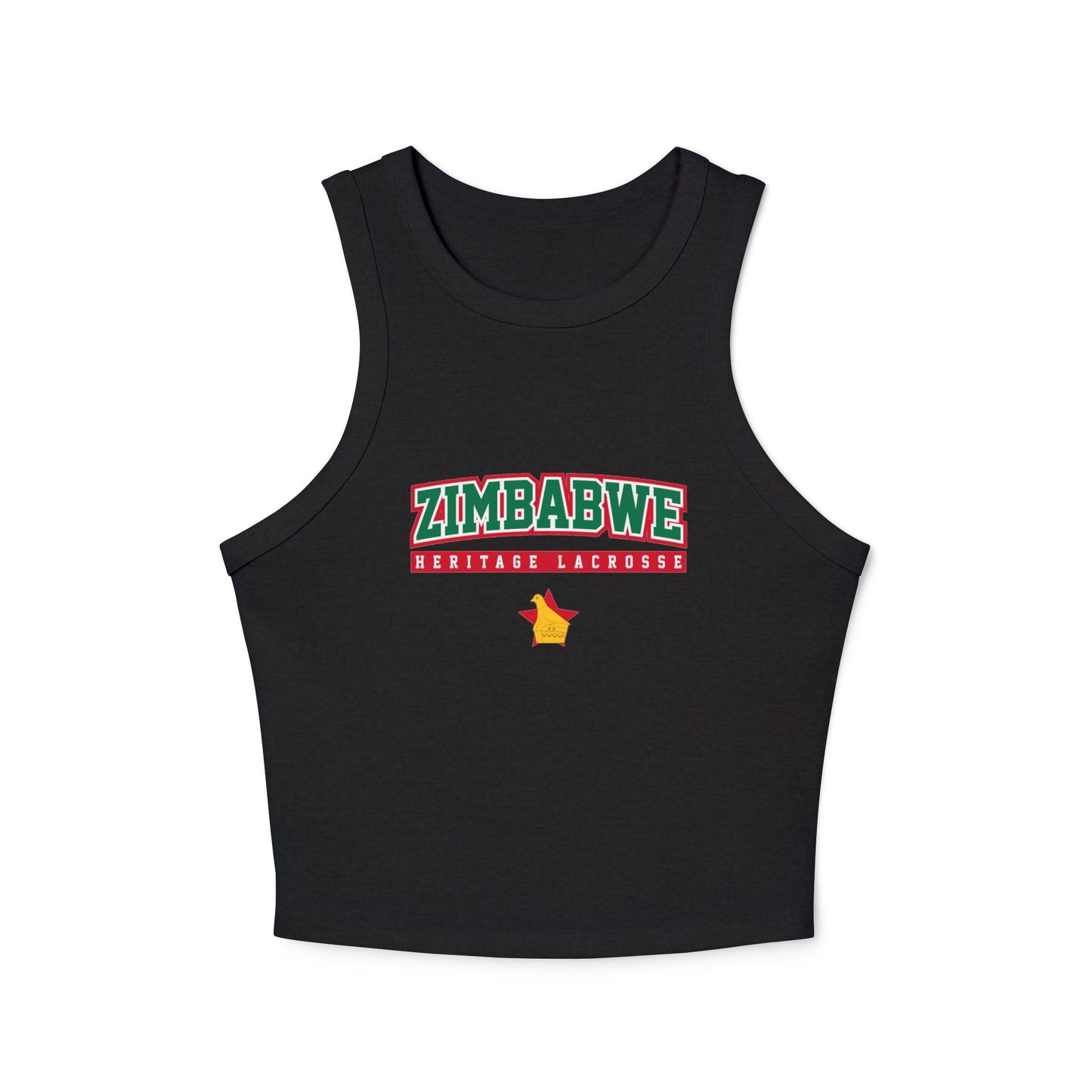 Women's Zimbabwe Lacrosse Bella + Canvas Micro Rib Racer Tank Top