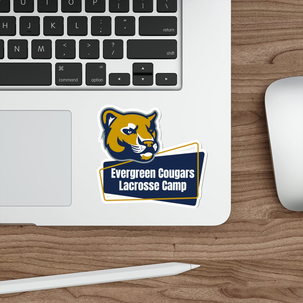Evergreen Lacrosse Die-Cut Sticker