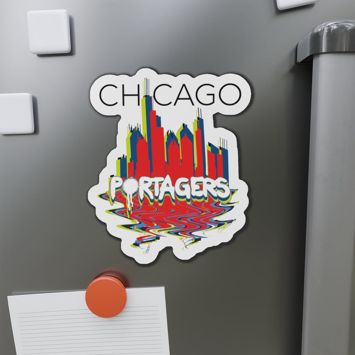 Chicago Portagers Die-Cut Magnet