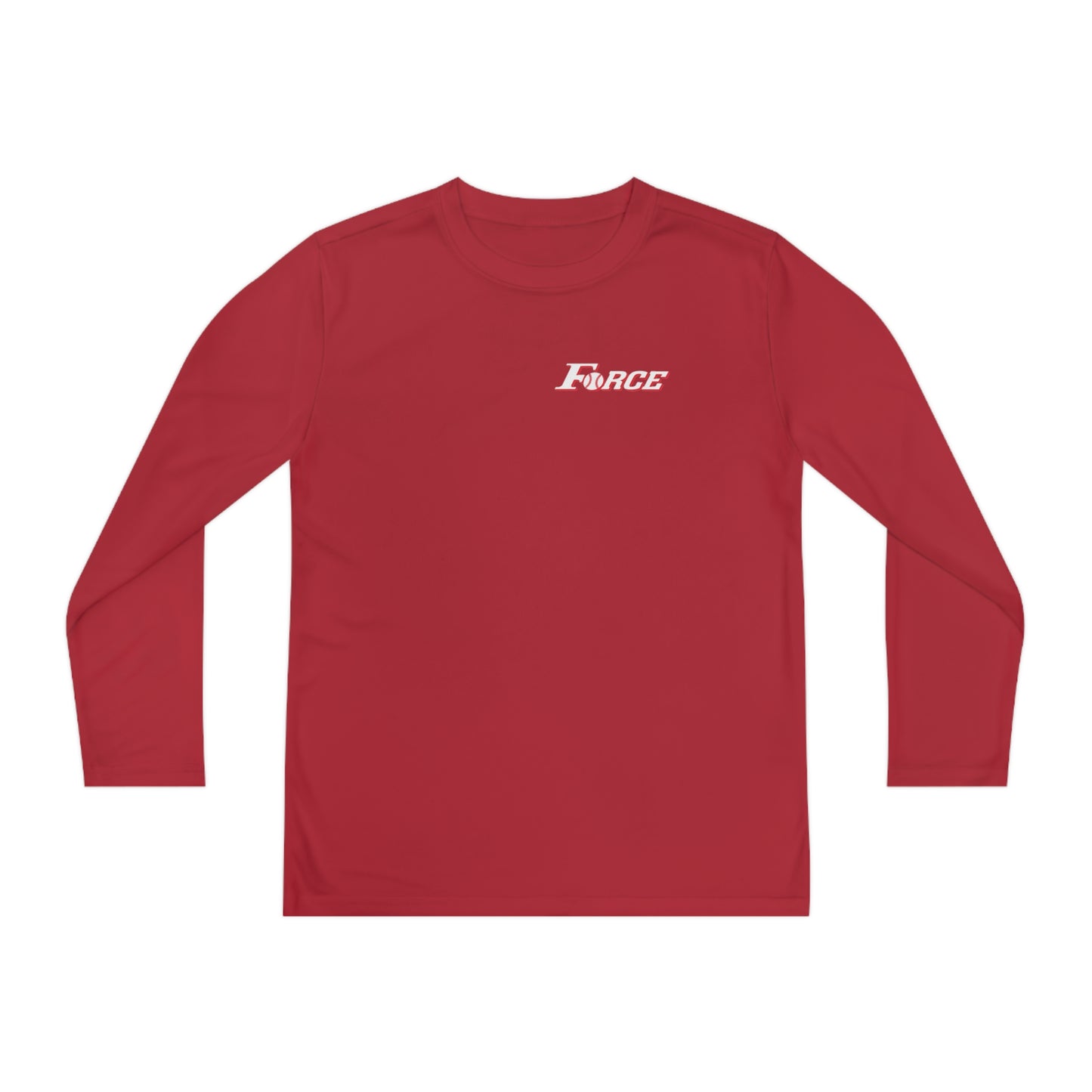 Youth Colorado Force Softball Sport-Tek Performance Long Sleeve Shirt