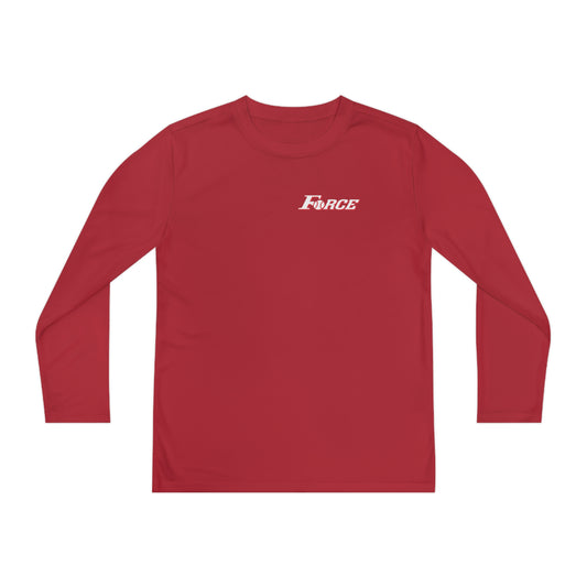 Youth Colorado Force Softball Sport-Tek Performance Long Sleeve Shirt