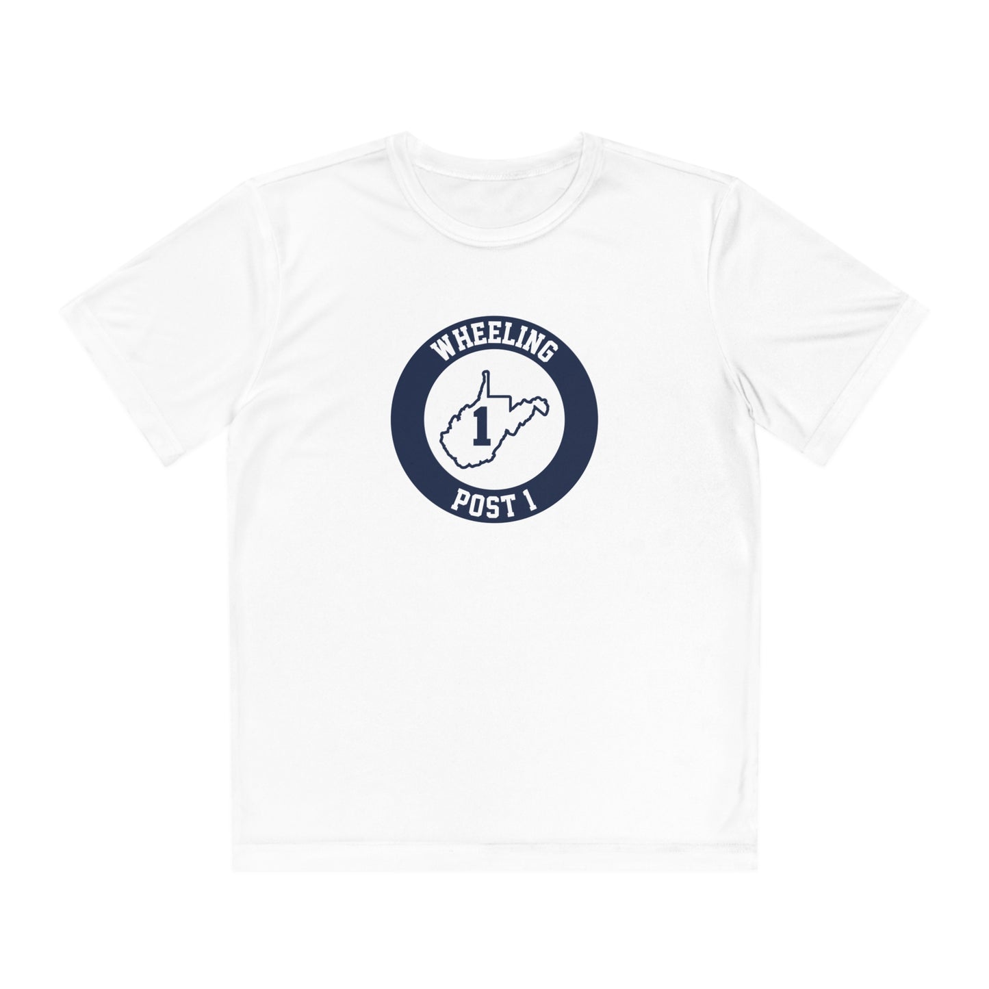 Youth Wheeling Post 1 Sport-Tek Performance T-shirt