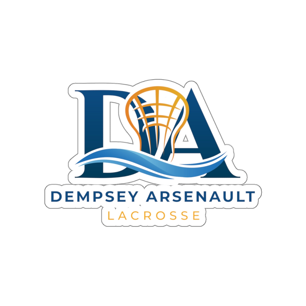 Dempsey Arsenault Lacrosse Die Cut Stickers