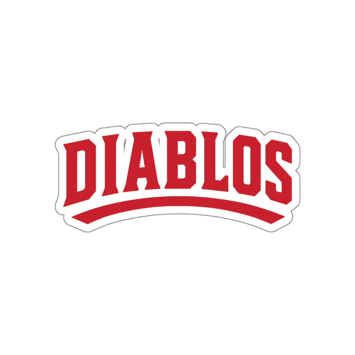 Diablos Baseball Die-Cut Sticker