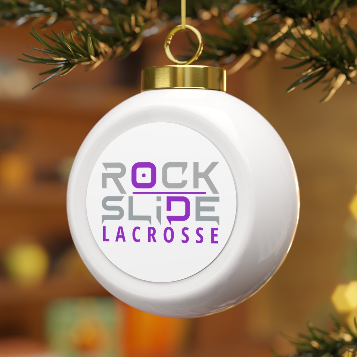 Rockslide Lacrosse Christmas Tree Ornament