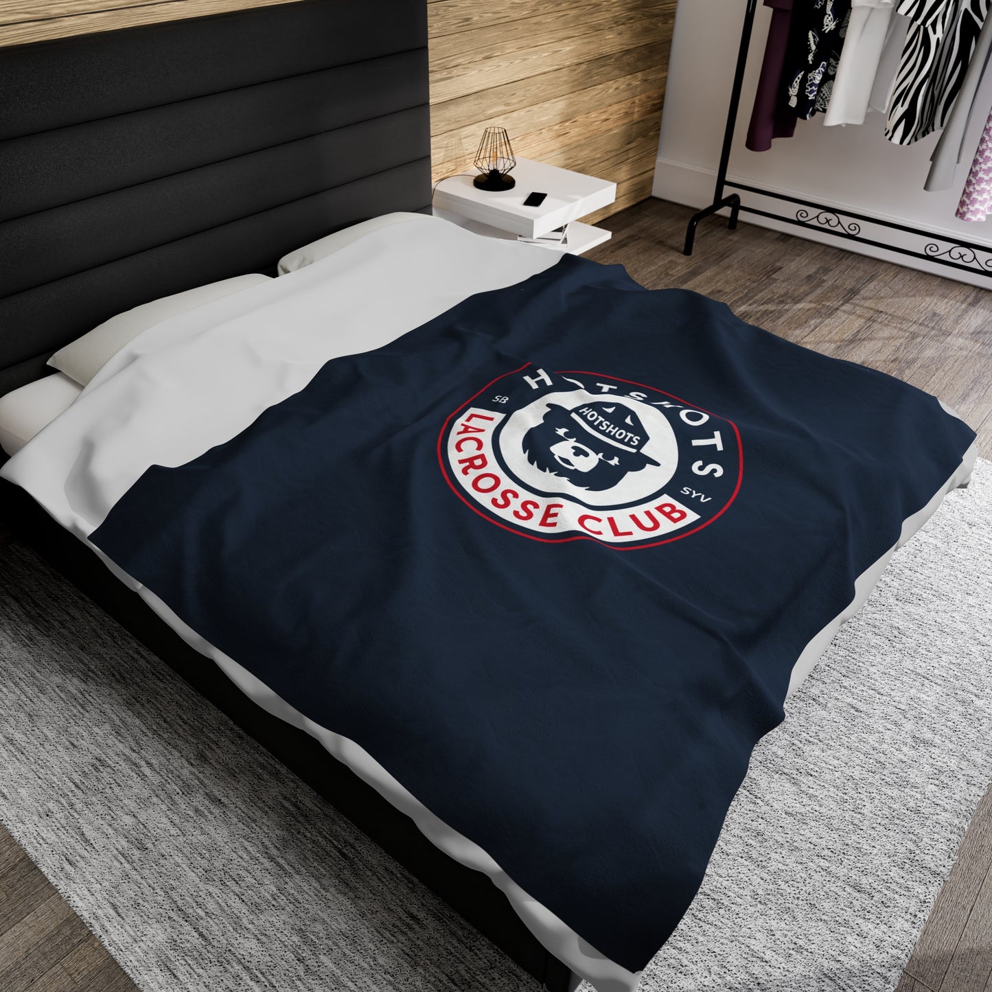 Hotshots Lacrosse Velveteen Plush Blanket (60" x 80")